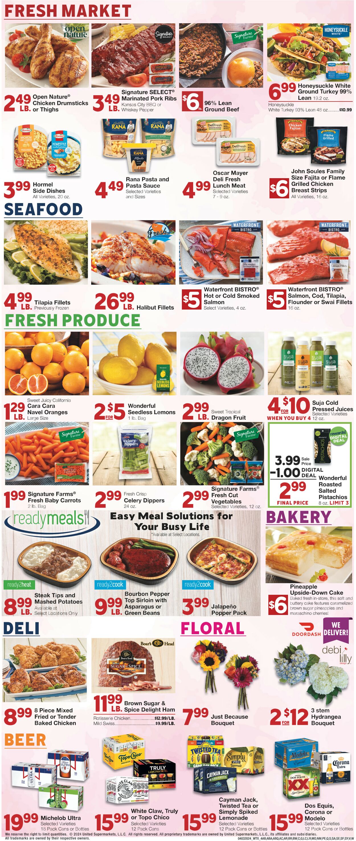 Weekly ad United Supermarkets 04/02/2024 - 04/09/2024