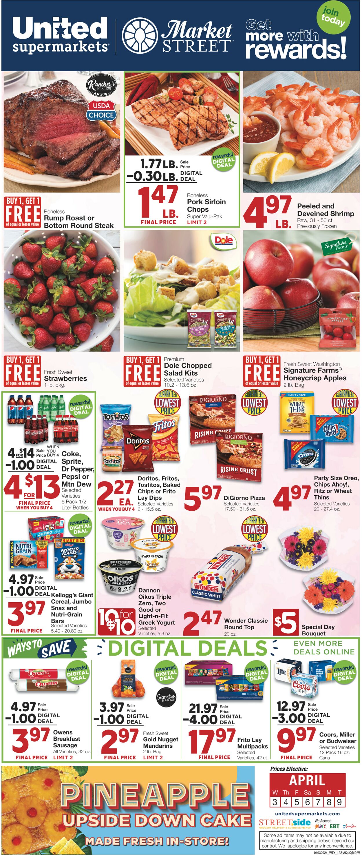 Weekly ad United Supermarkets 04/02/2024 - 04/09/2024