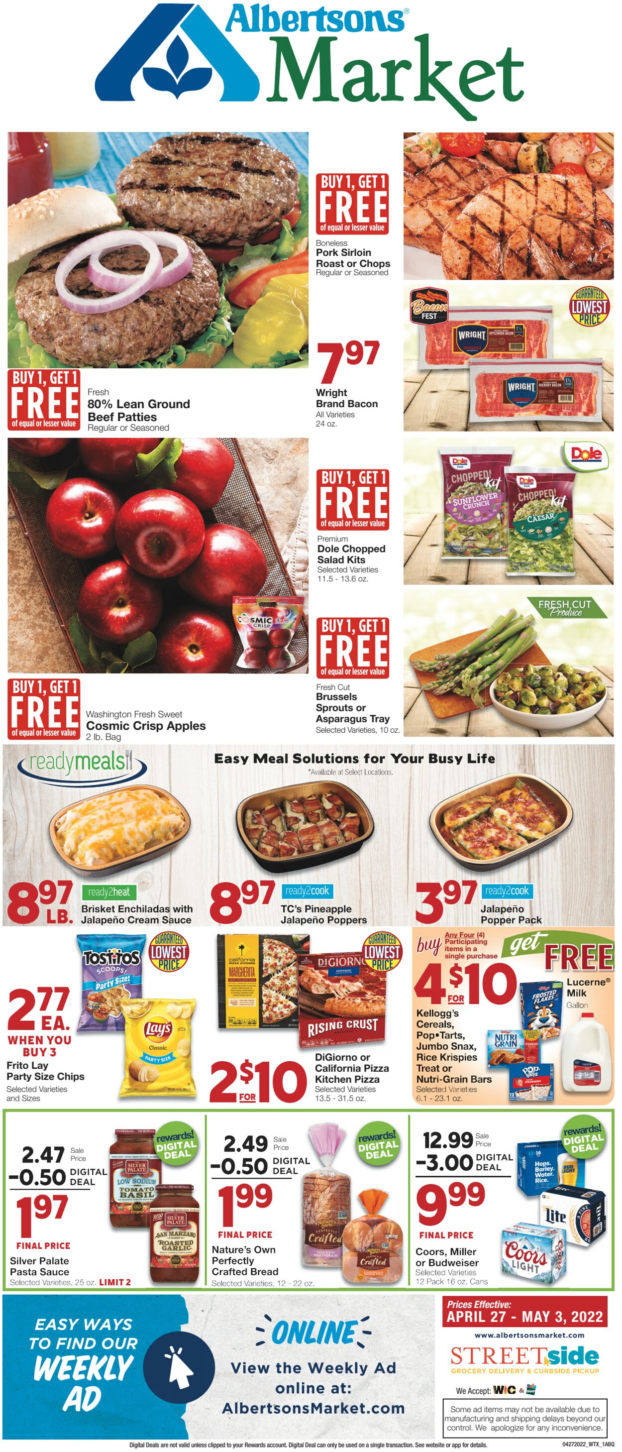 Weekly ad Albertsons 04/26/2022 - 05/03/2022