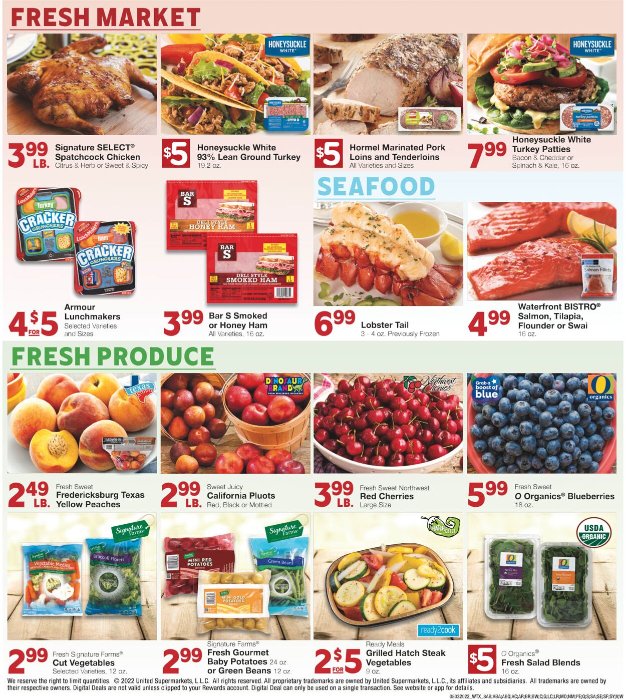 Weekly ad United Supermarkets 08/03/2022 - 08/09/2022