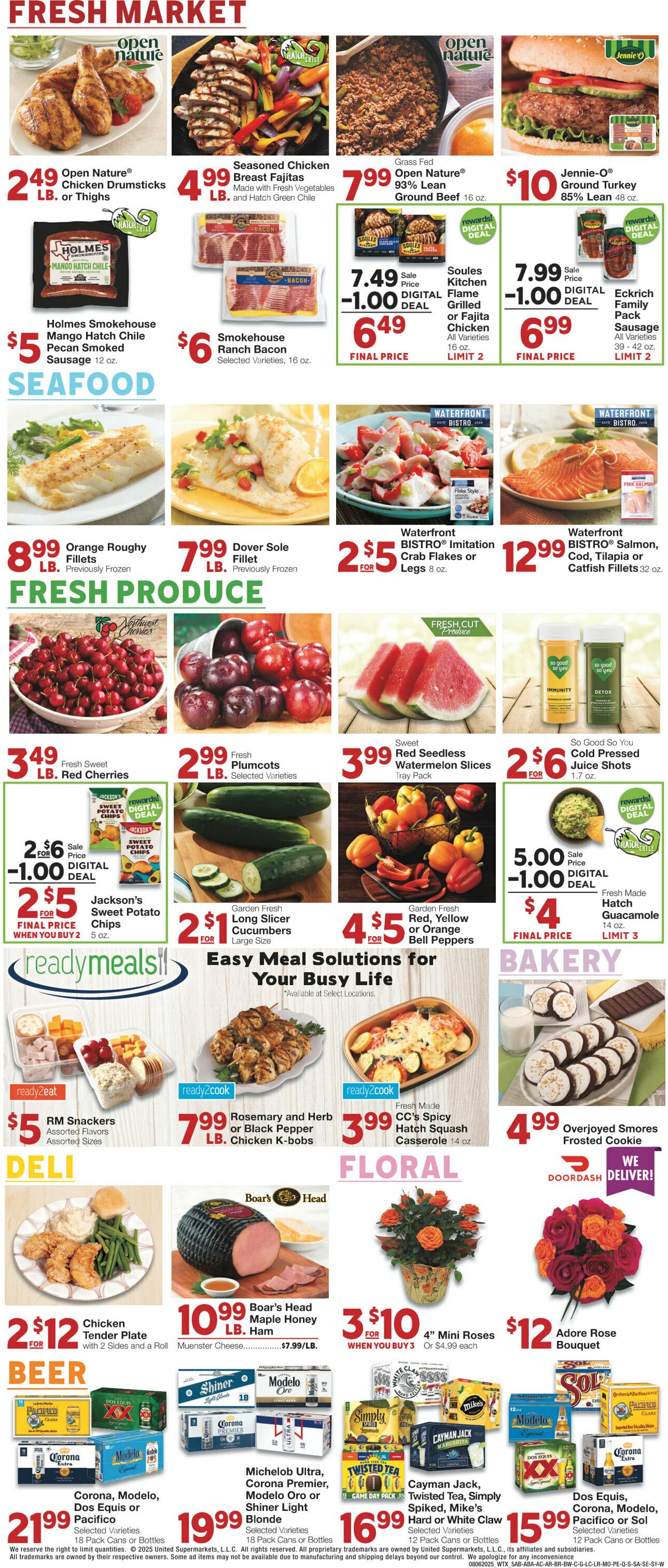 Weekly ad United Supermarkets 08/05/2025 - 08/12/2025