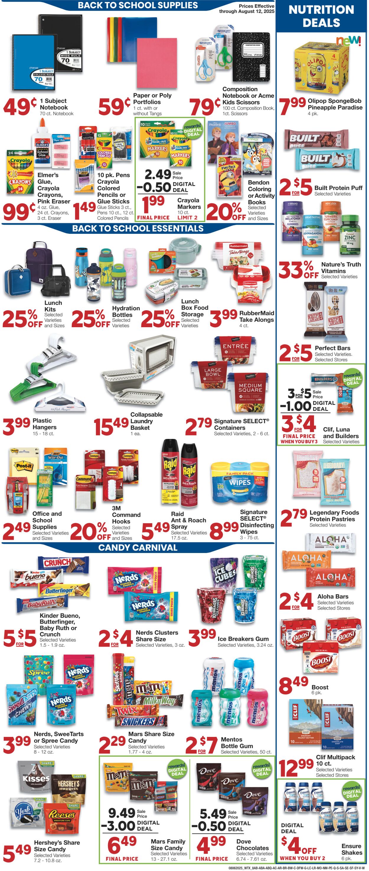 Weekly ad United Supermarkets 08/05/2025 - 08/12/2025