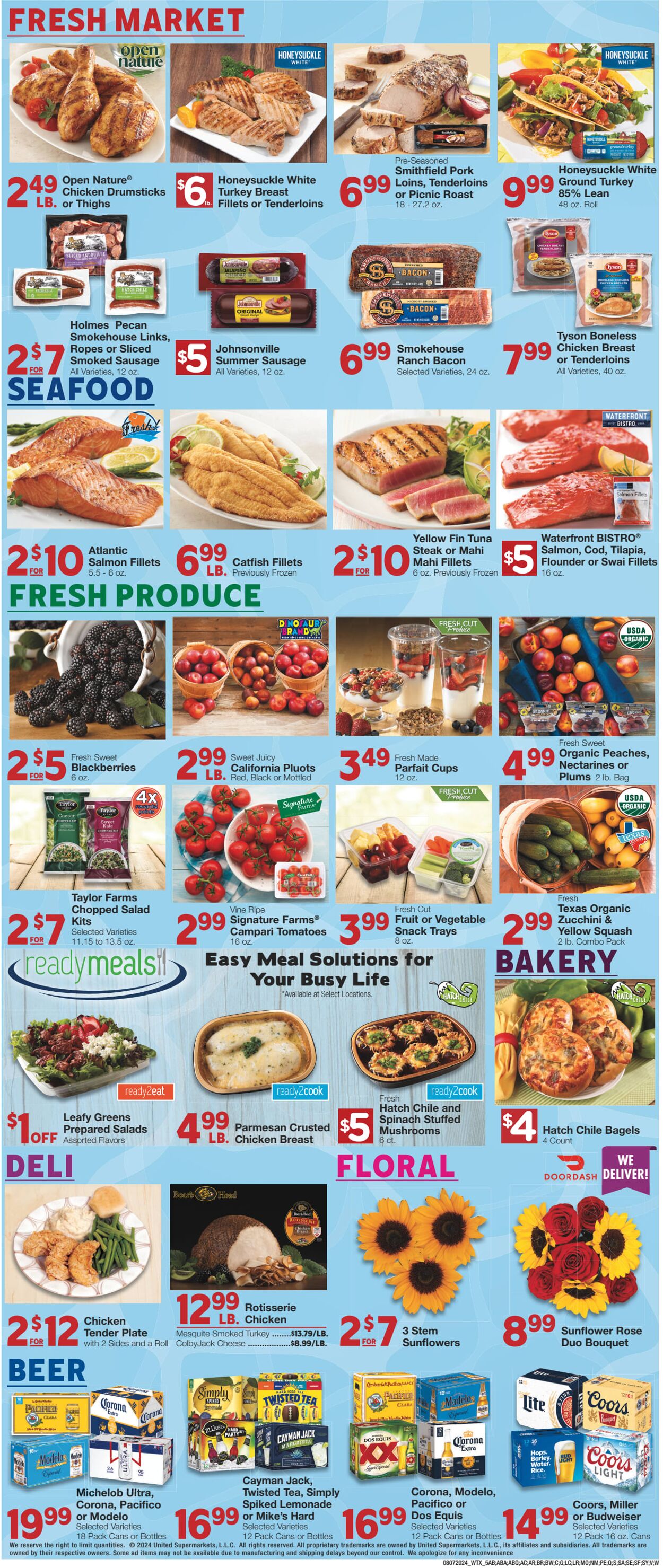 Weekly ad United Supermarkets 08/06/2024 - 08/13/2024