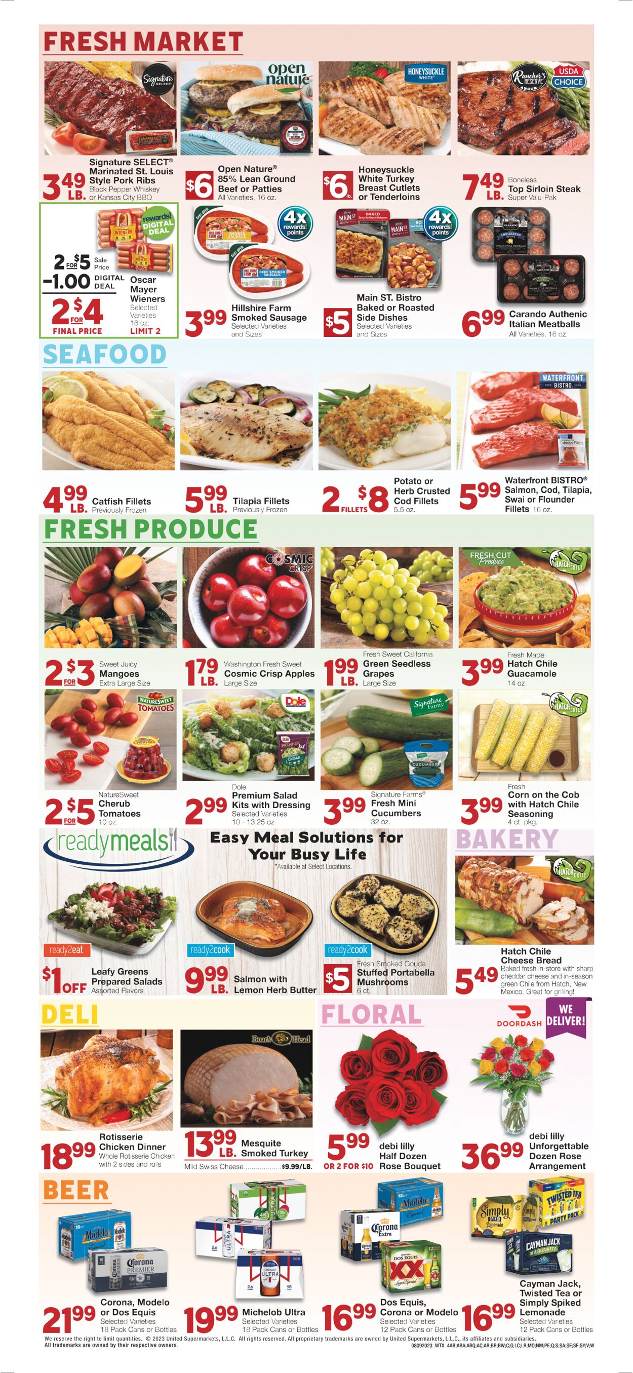 Weekly ad United Supermarkets 08/08/2023 - 08/15/2023