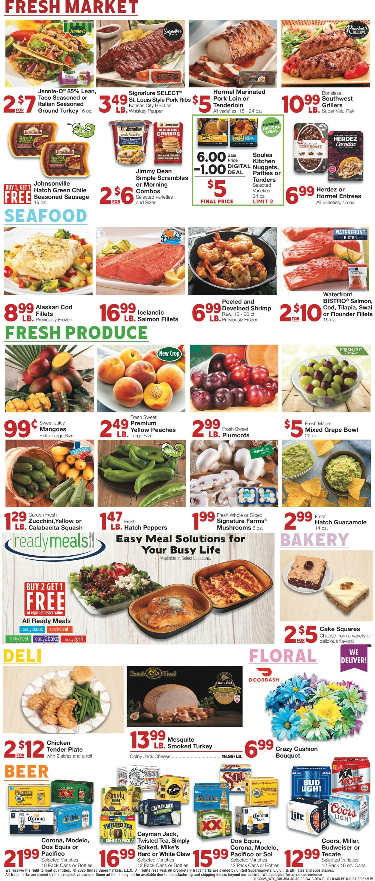 Weekly ad United Supermarkets 08/12/2025 - 08/19/2025