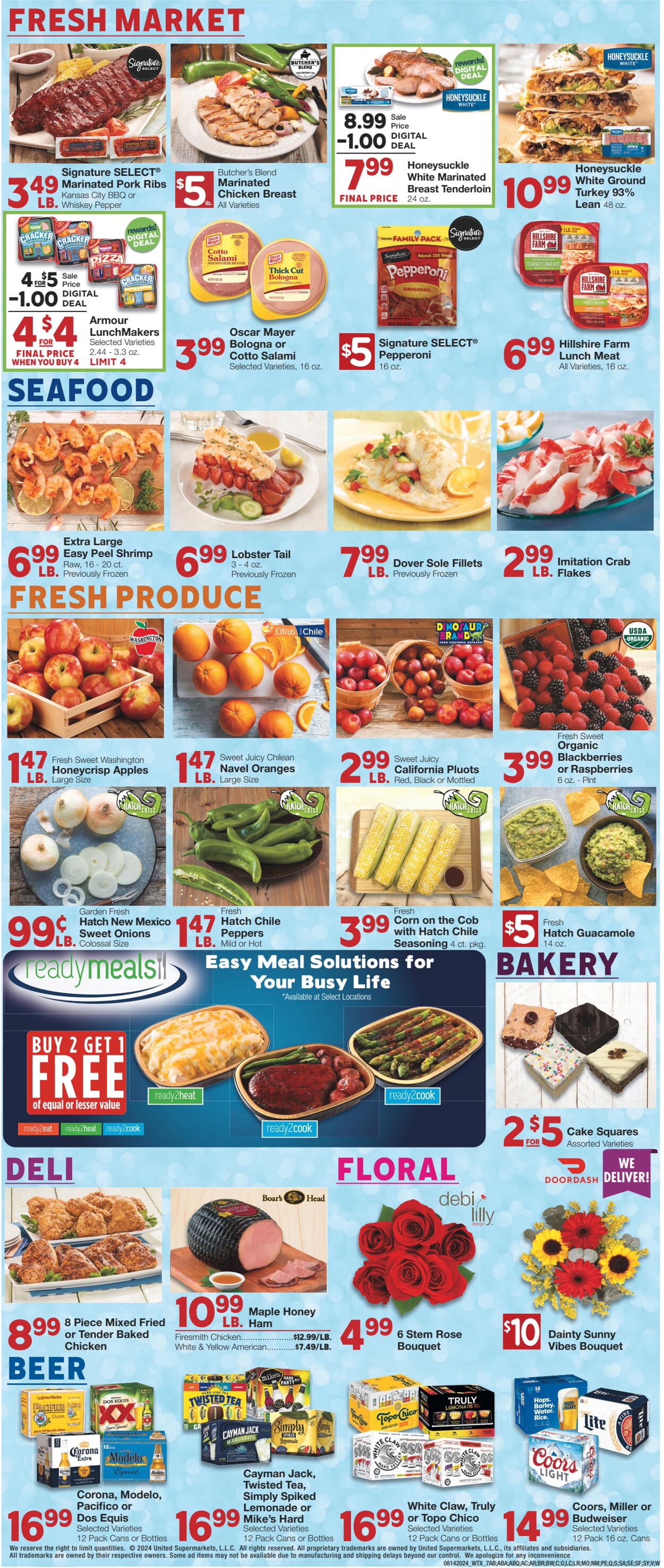 Weekly ad United Supermarkets 08/13/2024 - 08/20/2024