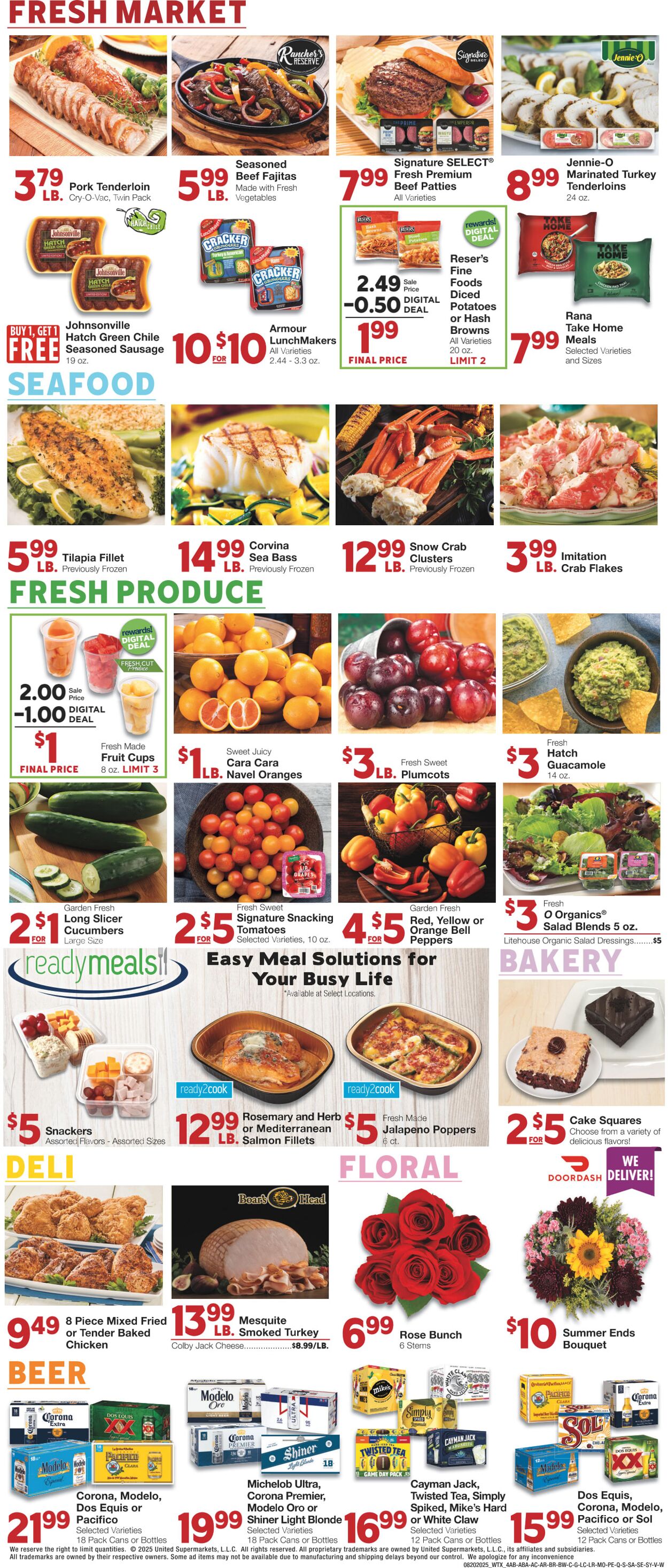 Weekly ad United Supermarkets 08/19/2025 - 08/26/2025