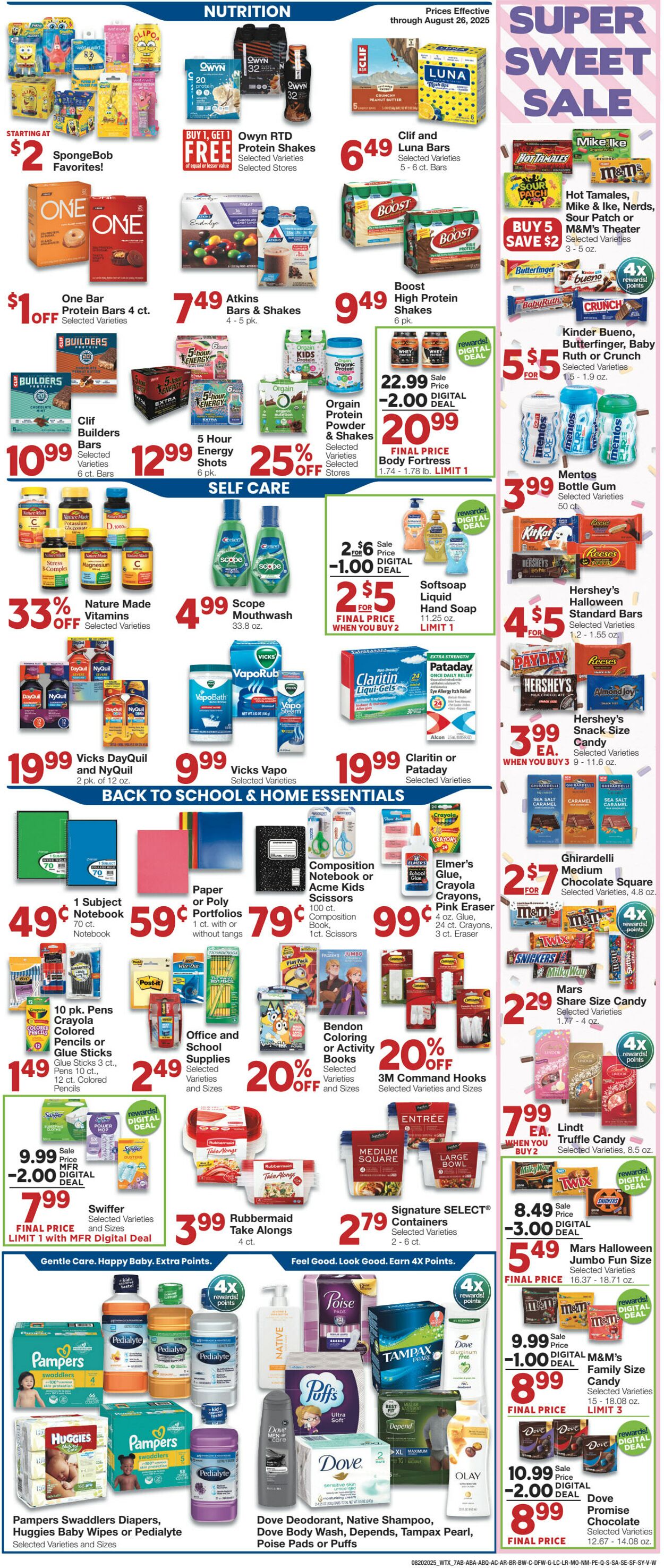 Weekly ad United Supermarkets 08/19/2025 - 08/26/2025