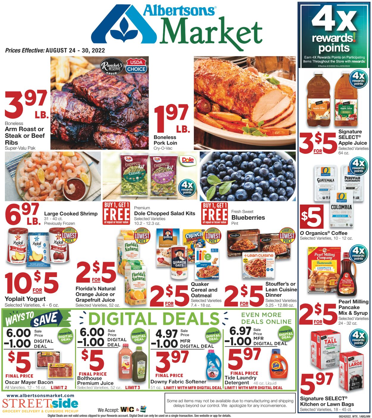 Weekly ad Albertsons 08/24/2022 - 08/30/2022
