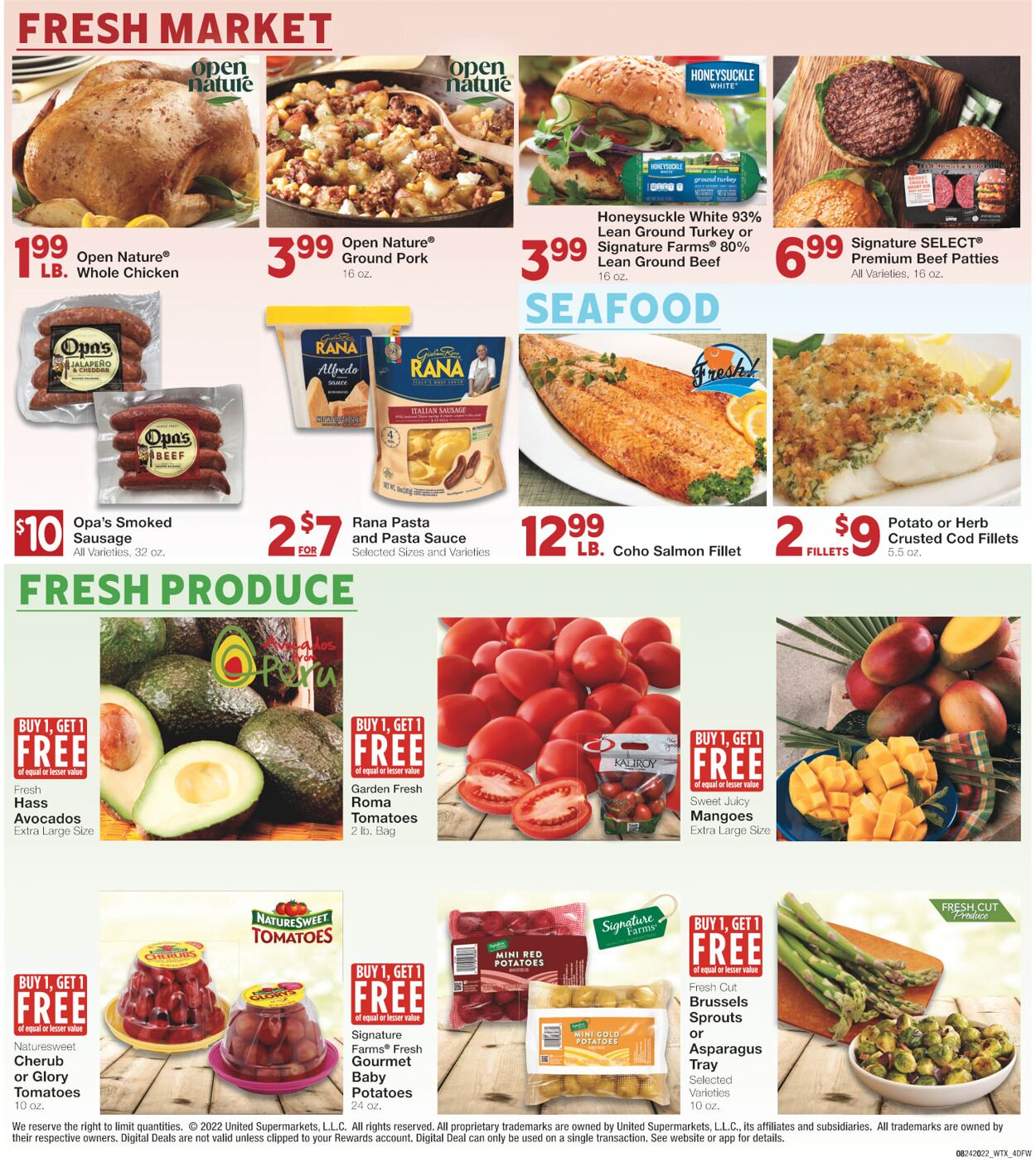 Weekly ad United Supermarkets 08/24/2022 - 08/30/2022