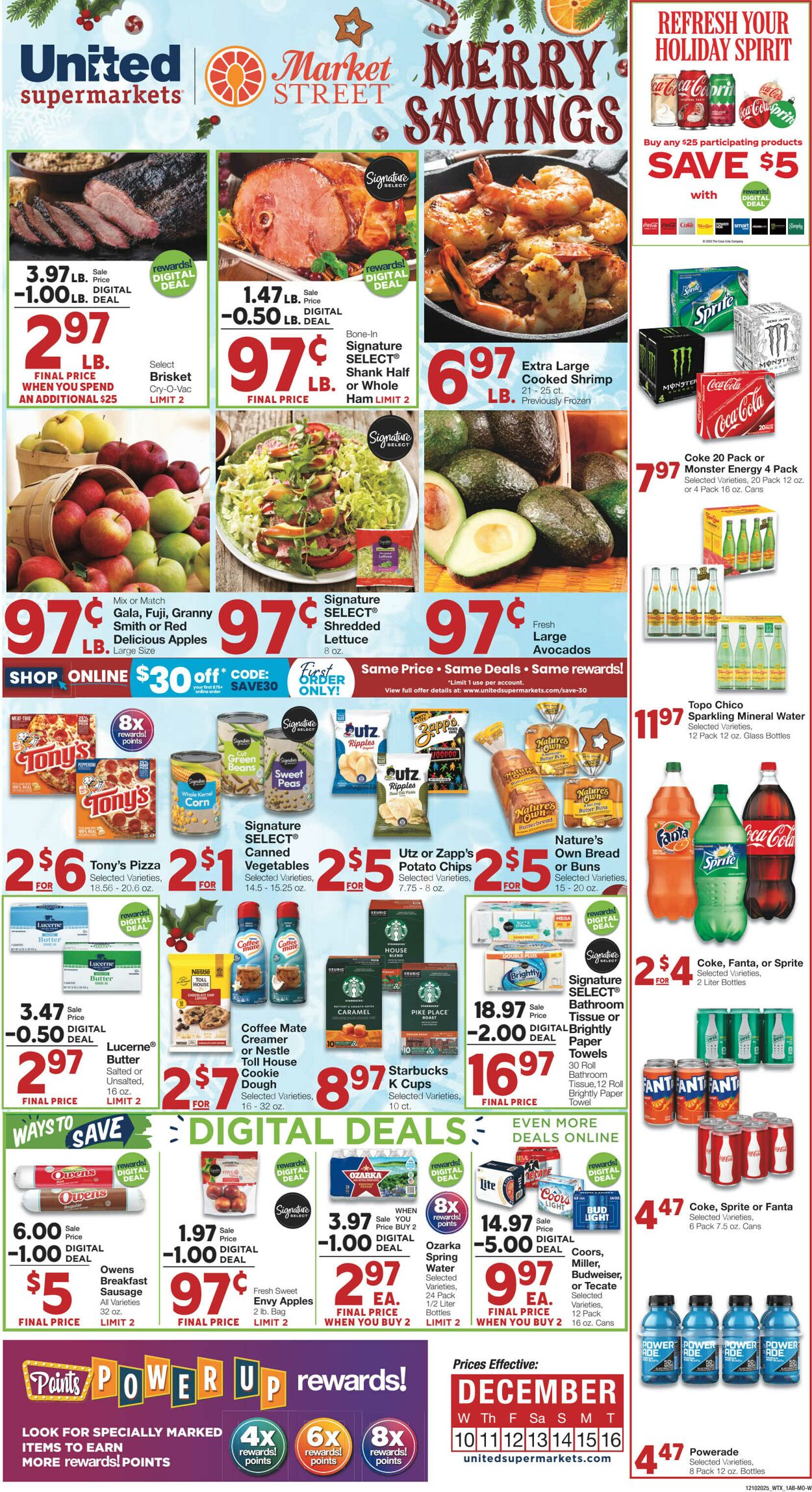 Weekly ad United Supermarkets 12/09/2025 - 12/16/2025
