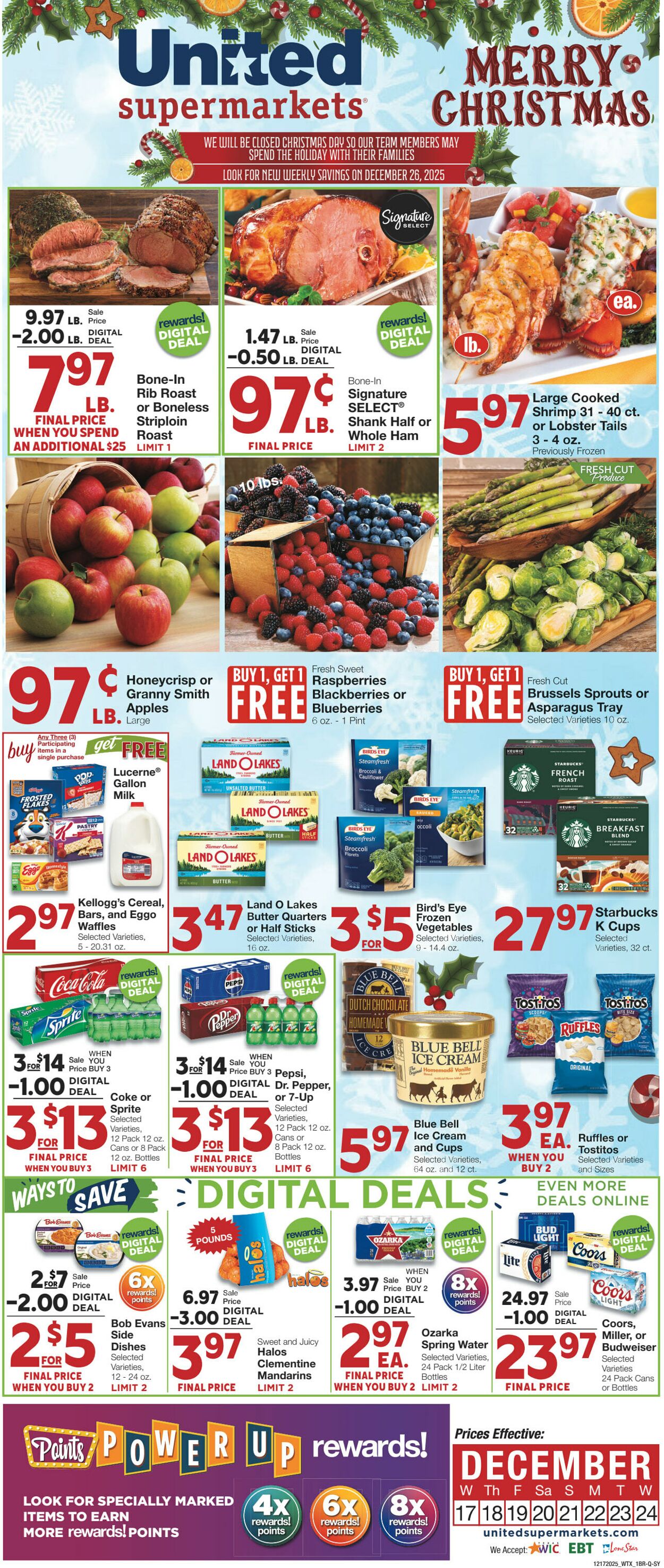 Weekly ad United Supermarkets 12/16/2025 - 12/24/2025