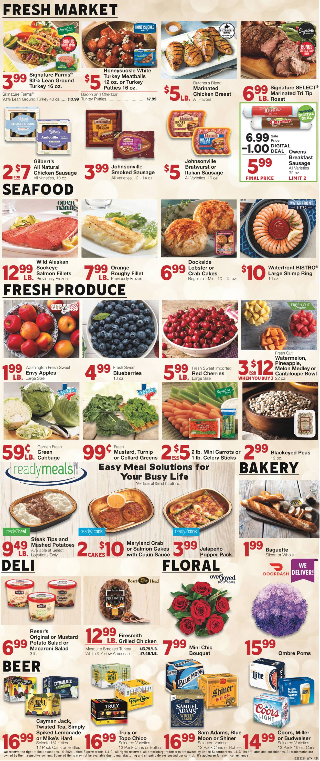 Weekly ad United Supermarkets 12/26/2024 - 12/31/2024