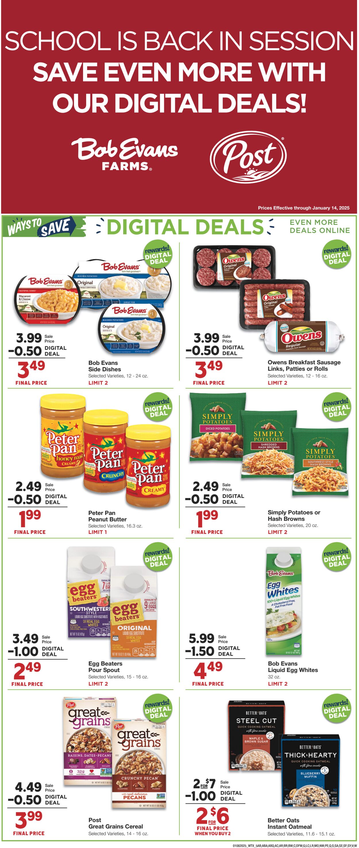 Weekly ad United Supermarkets 01/07/2025 - 01/14/2025