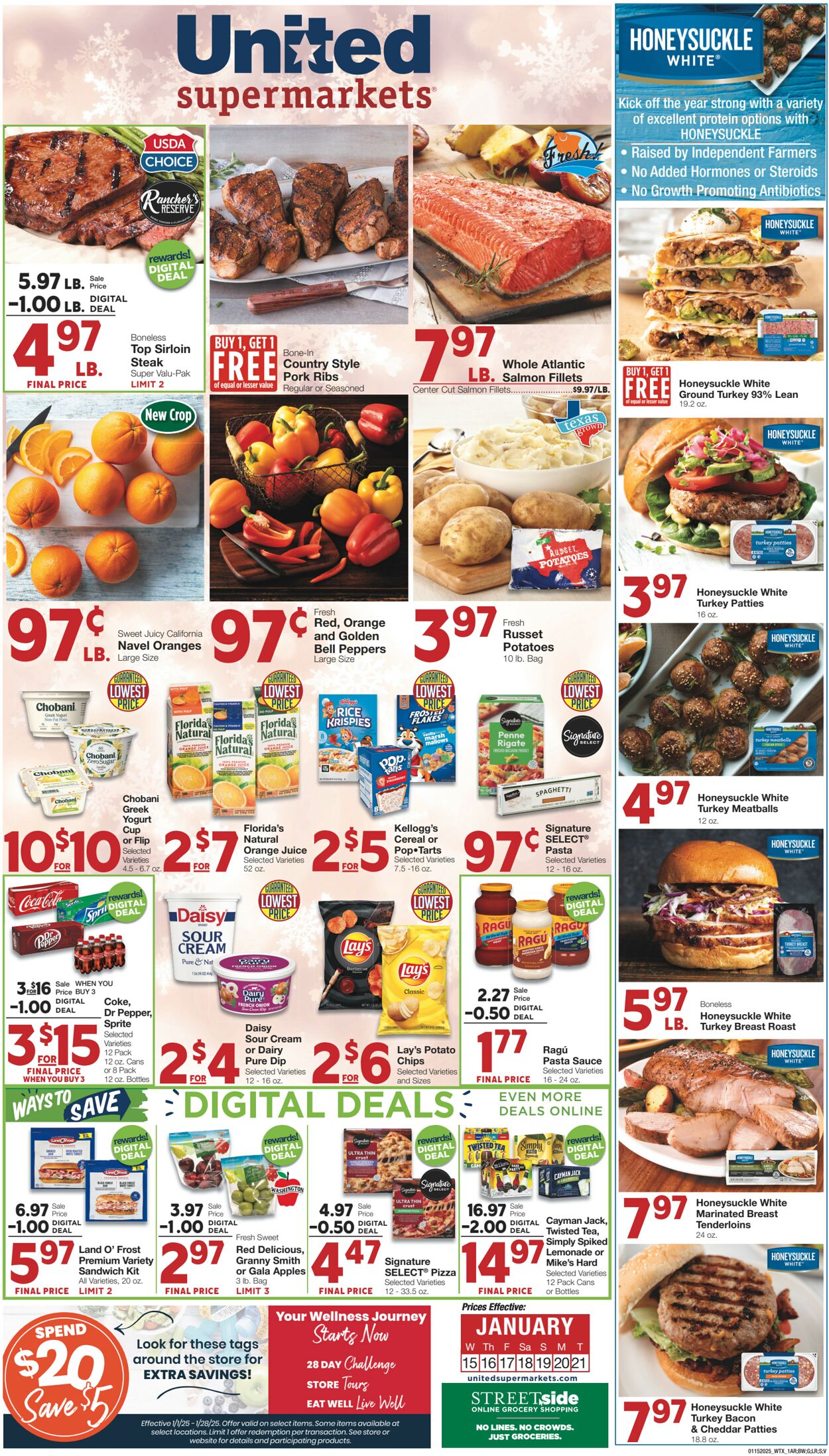 Weekly ad United Supermarkets 01/14/2025 - 01/21/2025