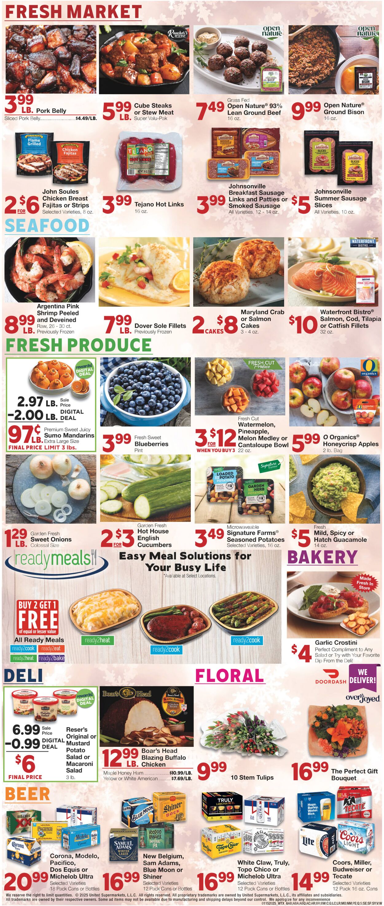 Weekly ad United Supermarkets 01/14/2025 - 01/21/2025