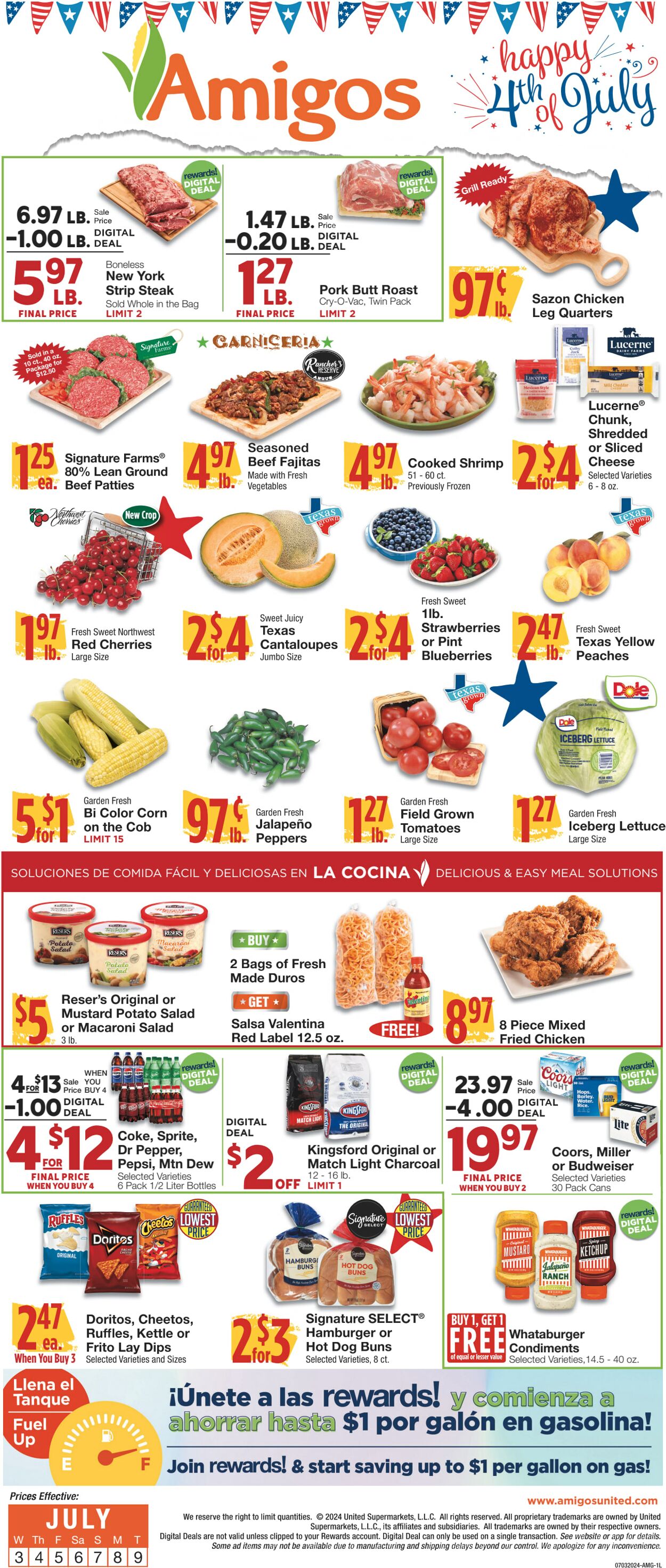 Weekly ad United Supermarkets 07/02/2024 - 07/09/2024