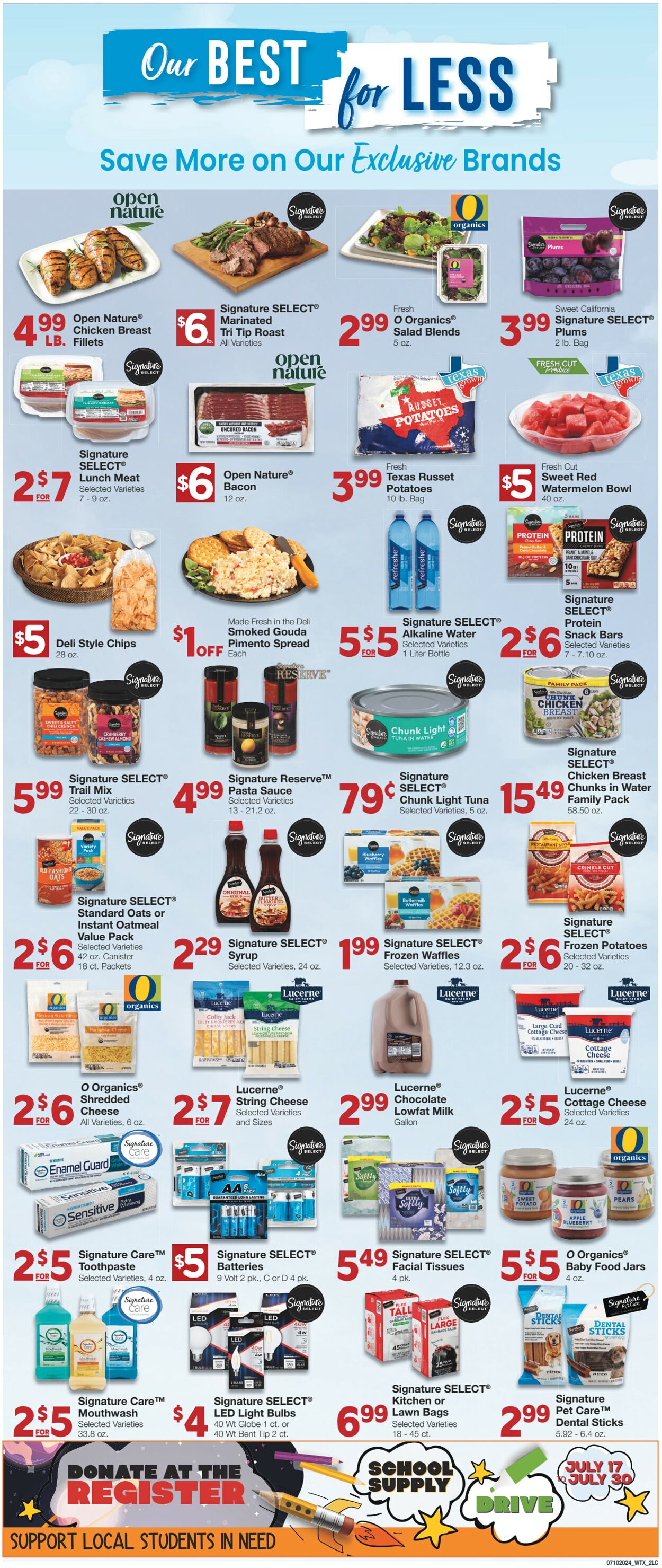 Weekly ad United Supermarkets 07/09/2024 - 07/16/2024