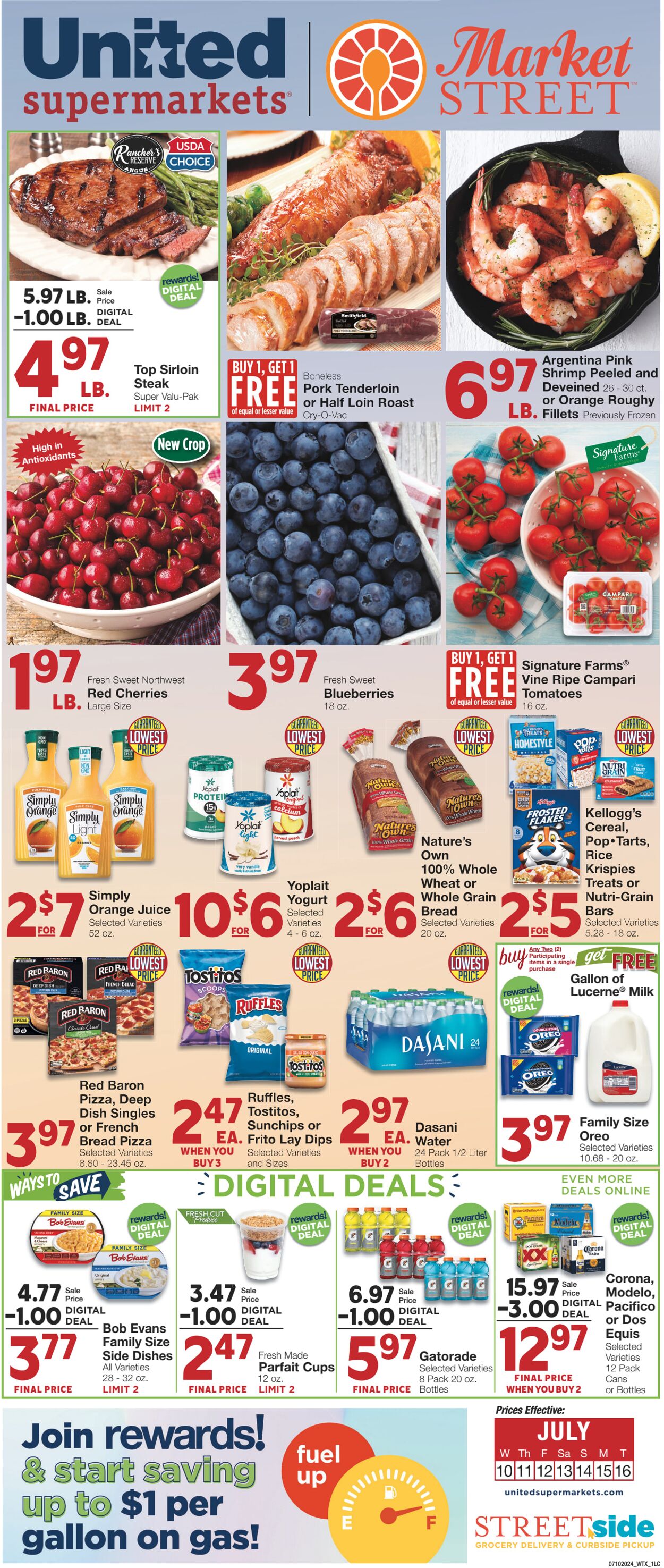 Weekly ad United Supermarkets 07/09/2024 - 07/16/2024