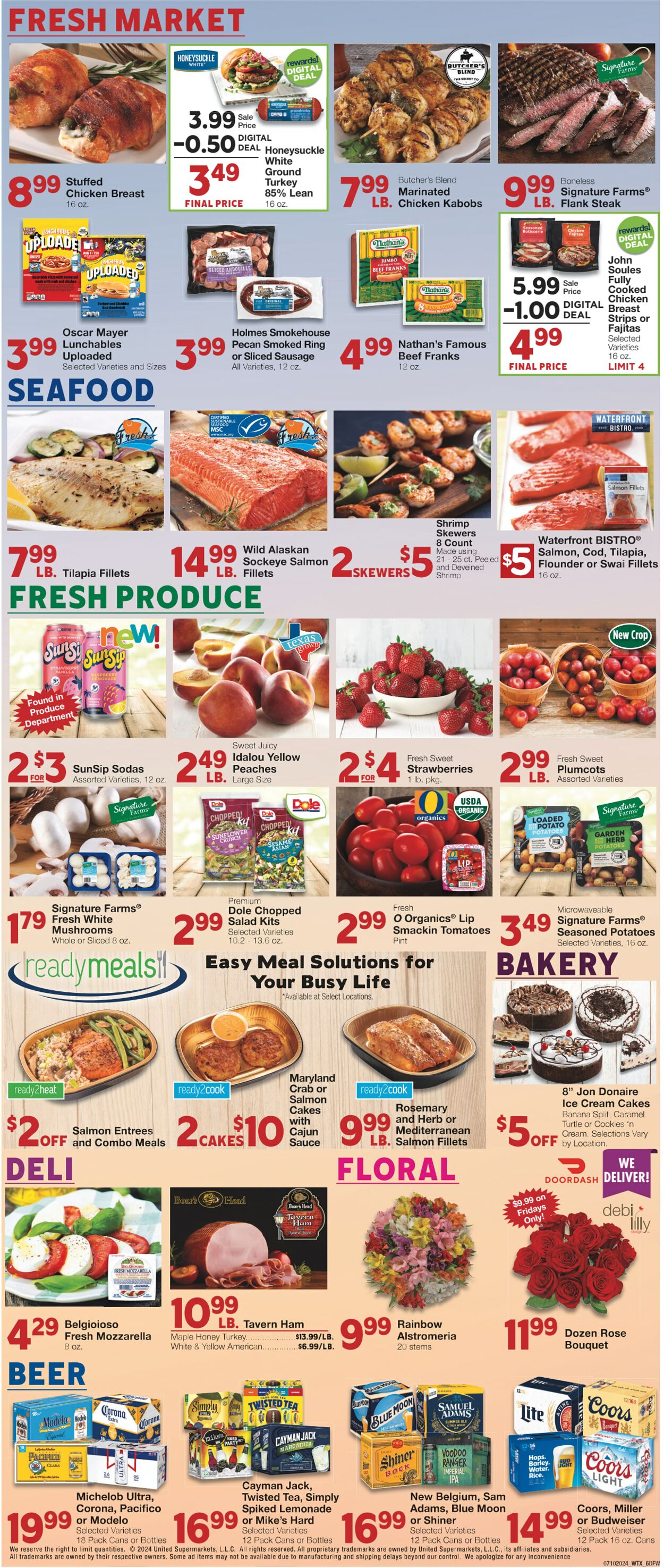 Weekly ad United Supermarkets 07/09/2024 - 07/16/2024