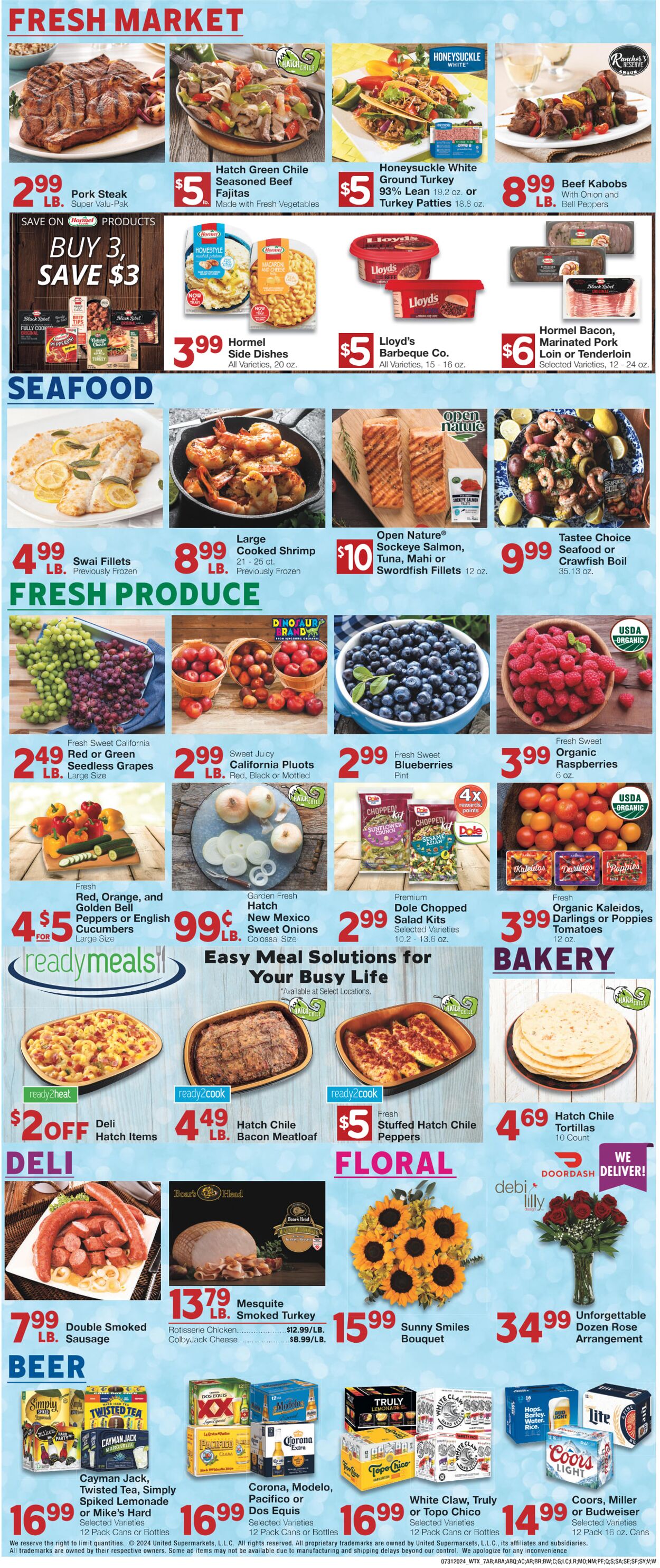 Weekly ad United Supermarkets 07/30/2024 - 08/06/2024