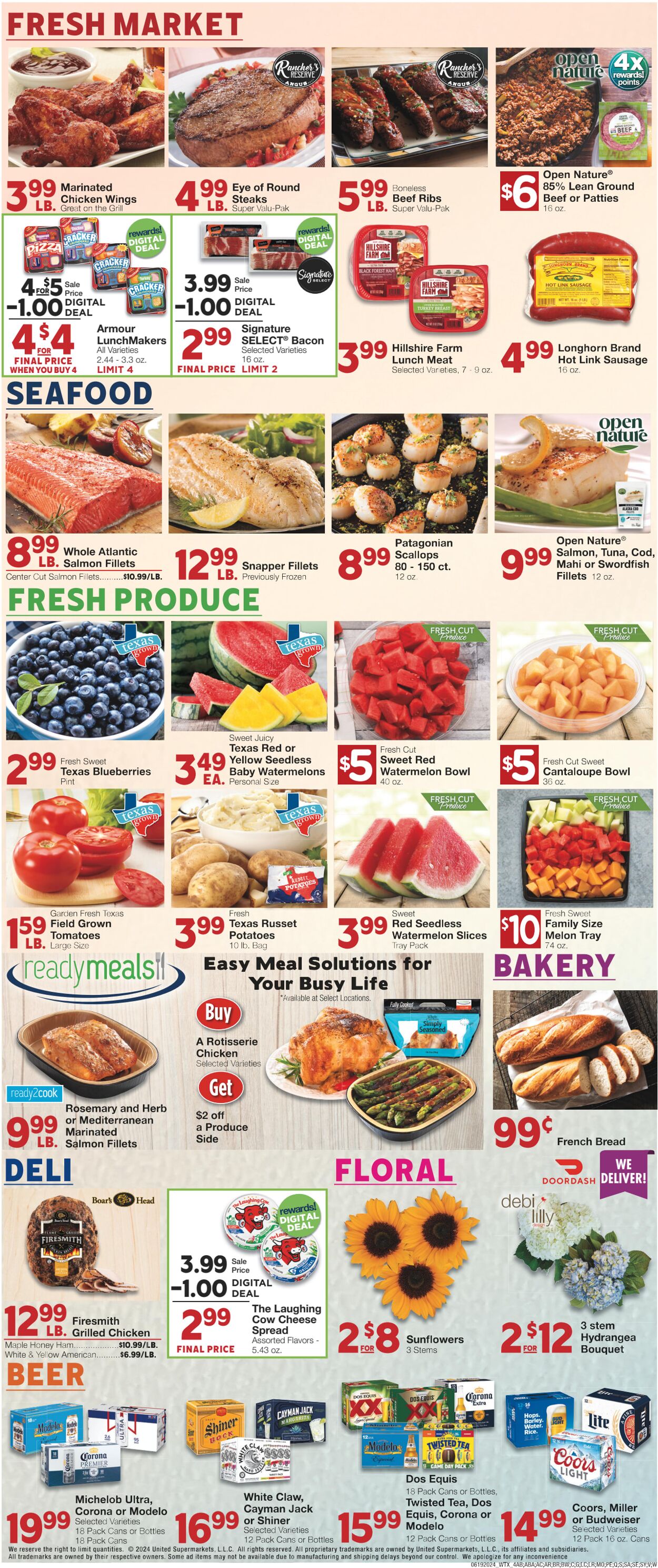 Weekly ad United Supermarkets 06/18/2024 - 06/25/2024