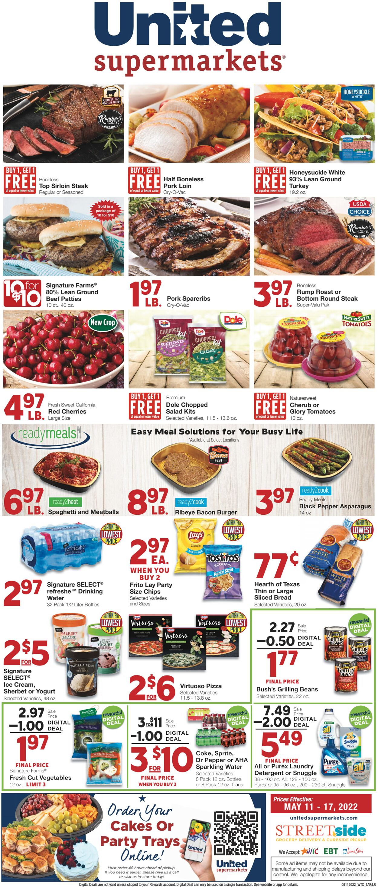 Weekly ad United Supermarkets 05/11/2022 - 05/17/2022