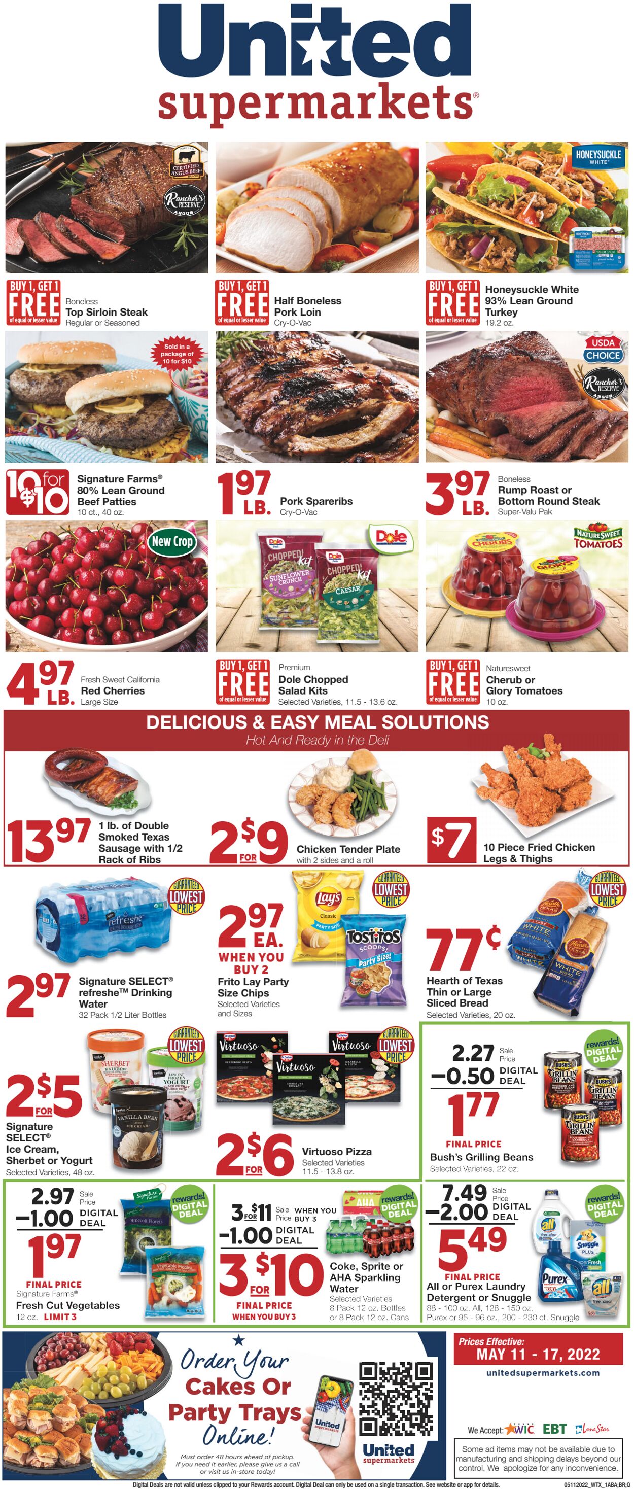 Weekly ad United Supermarkets 05/11/2022 - 05/17/2022