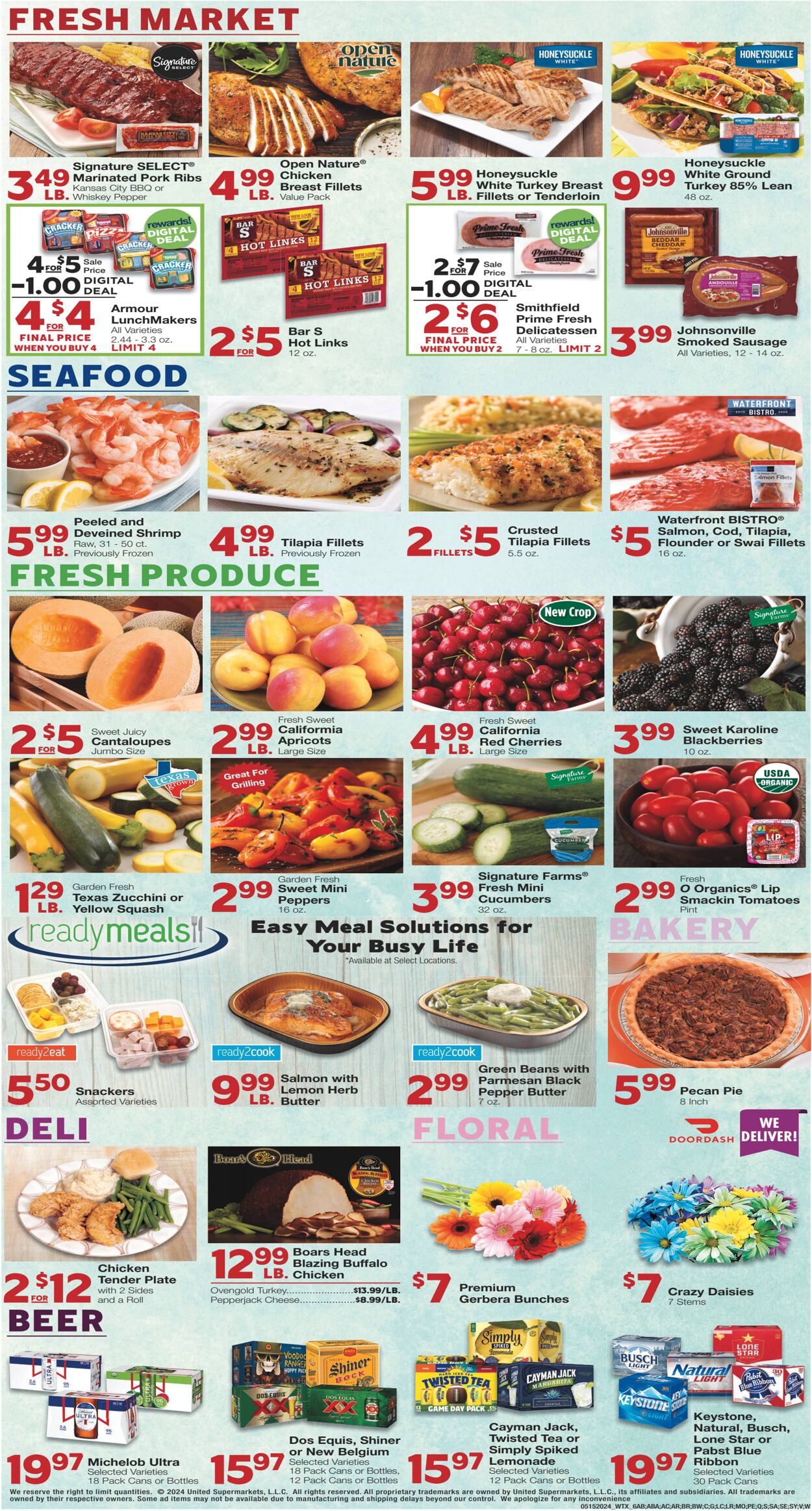 Weekly ad United Supermarkets 05/21/2024 - 05/28/2024