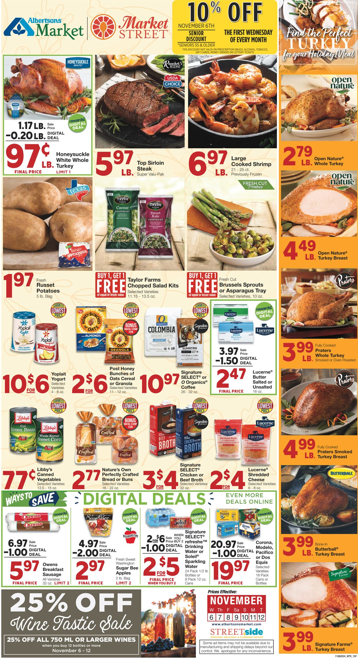 Weekly ad United Supermarkets 11/05/2024 - 11/12/2024