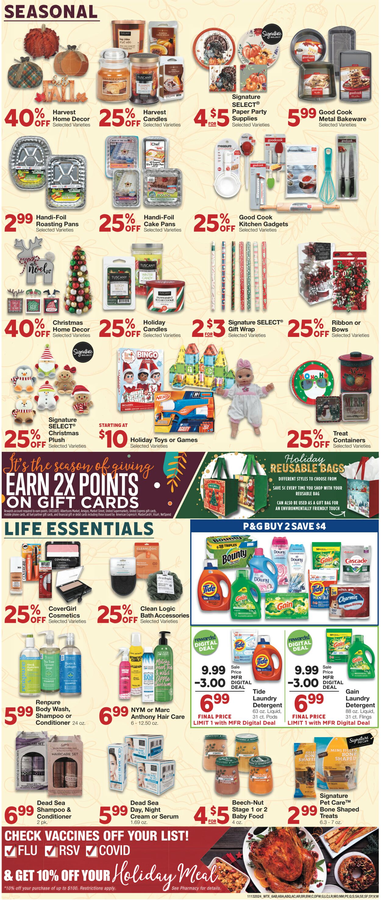 Weekly ad United Supermarkets 11/12/2024 - 11/19/2024