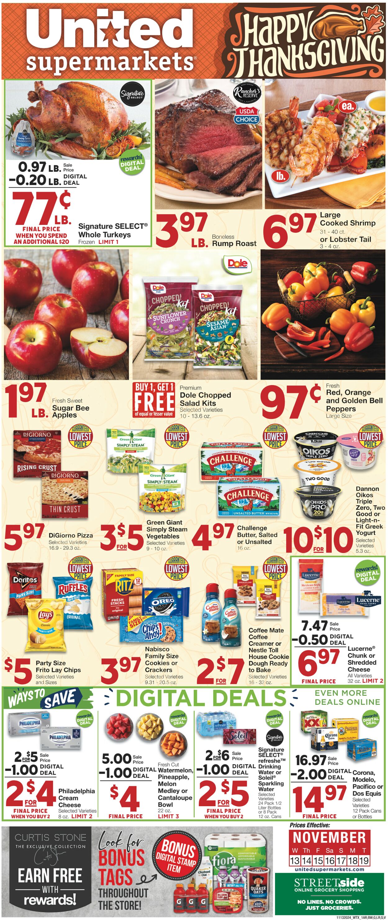 Weekly ad United Supermarkets 11/12/2024 - 11/19/2024