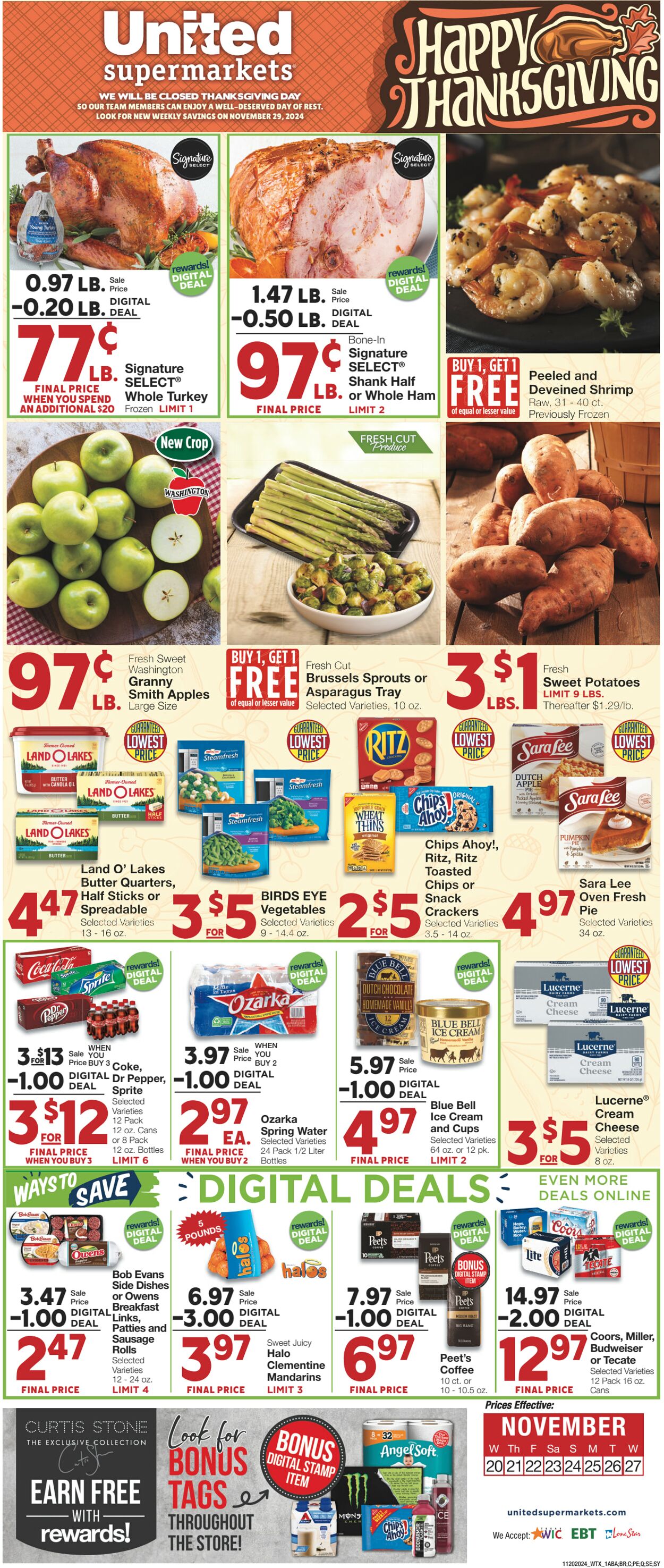 Weekly ad United Supermarkets 11/19/2024 - 11/26/2024