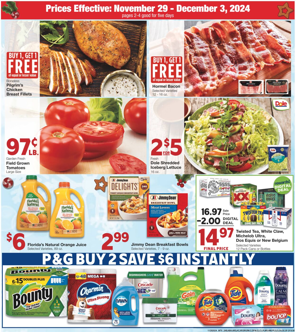 Weekly ad United Supermarkets 11/29/2024 - 12/03/2024