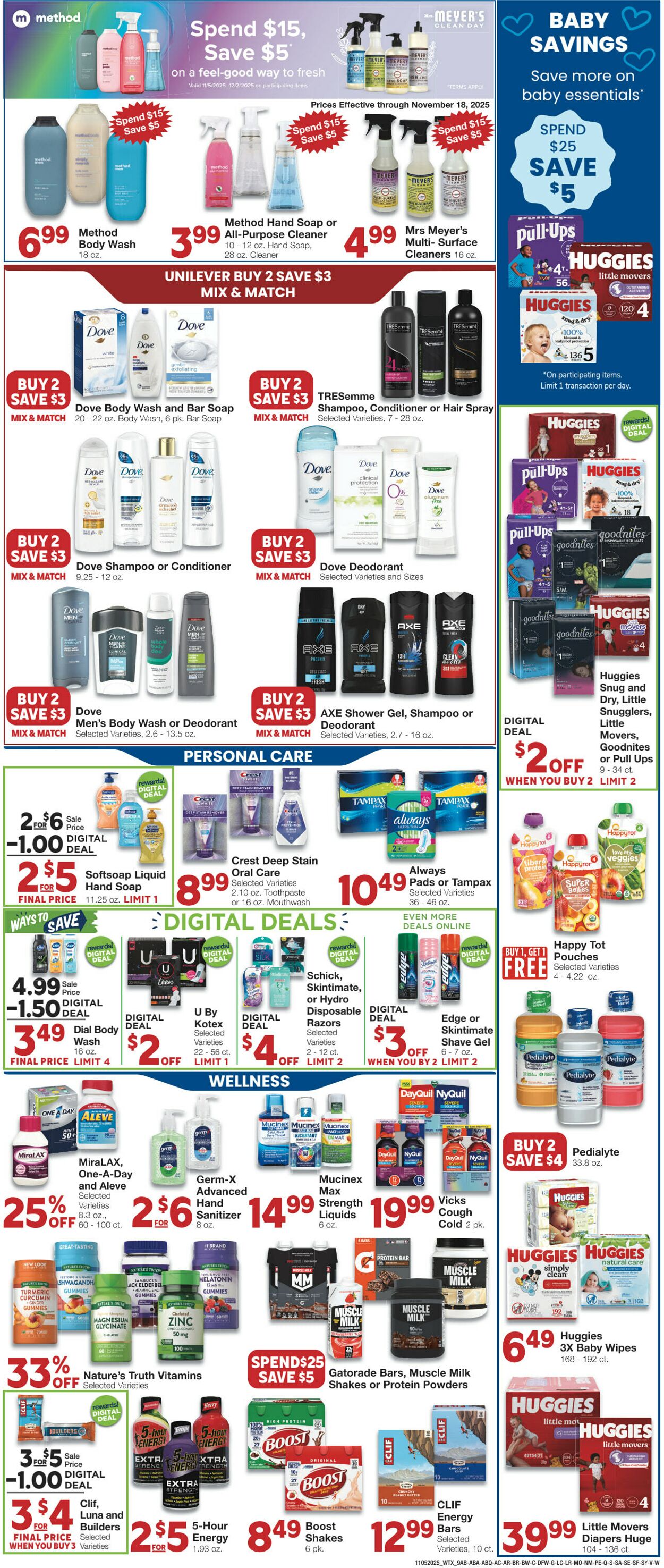 Weekly ad United Supermarkets 11/04/2025 - 11/11/2025