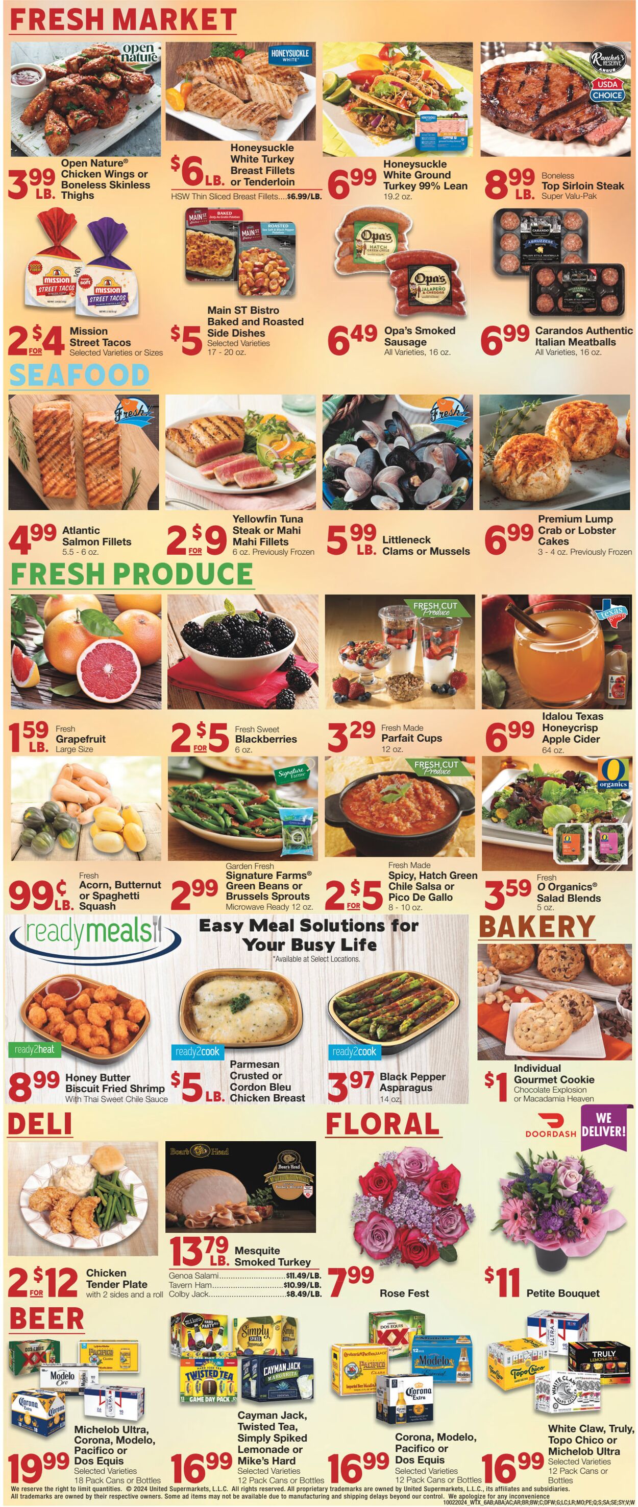 Weekly ad United Supermarkets 10/02/2024 - 10/08/2024