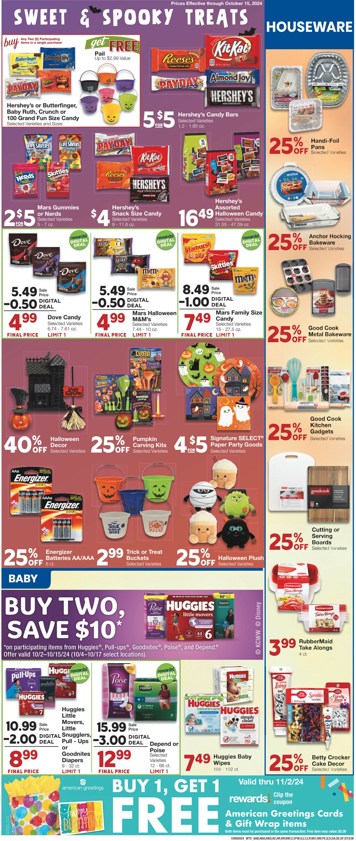 Weekly ad United Supermarkets 10/08/2024 - 10/15/2024