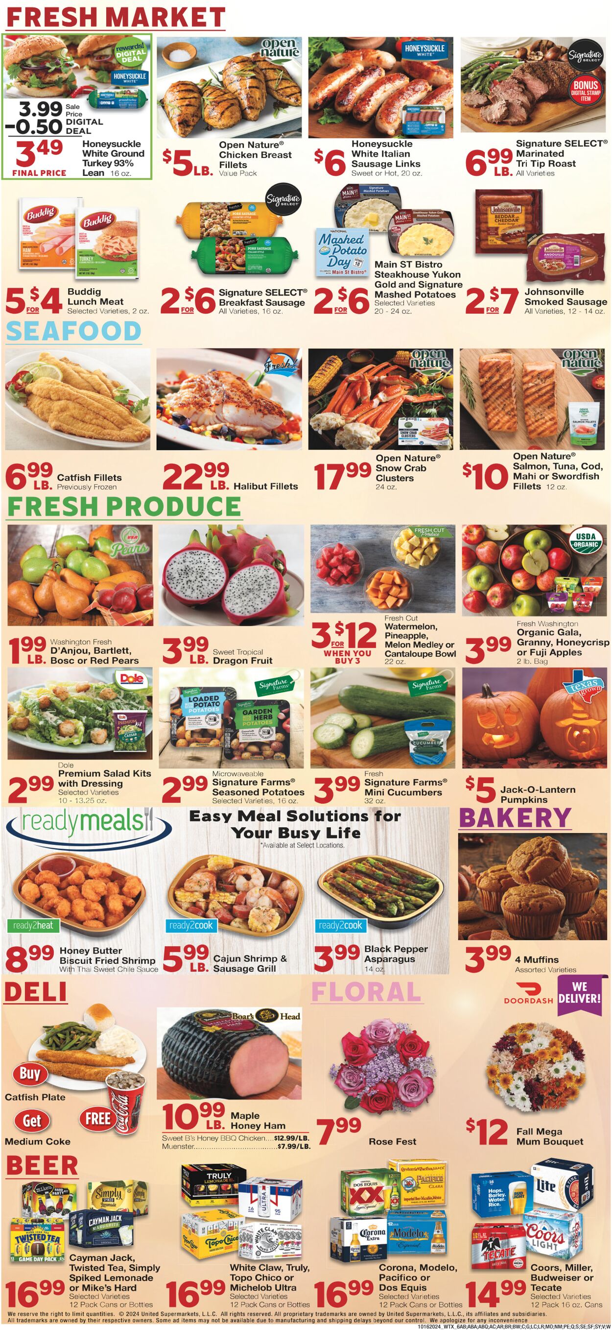 Weekly ad United Supermarkets 10/15/2024 - 10/22/2024