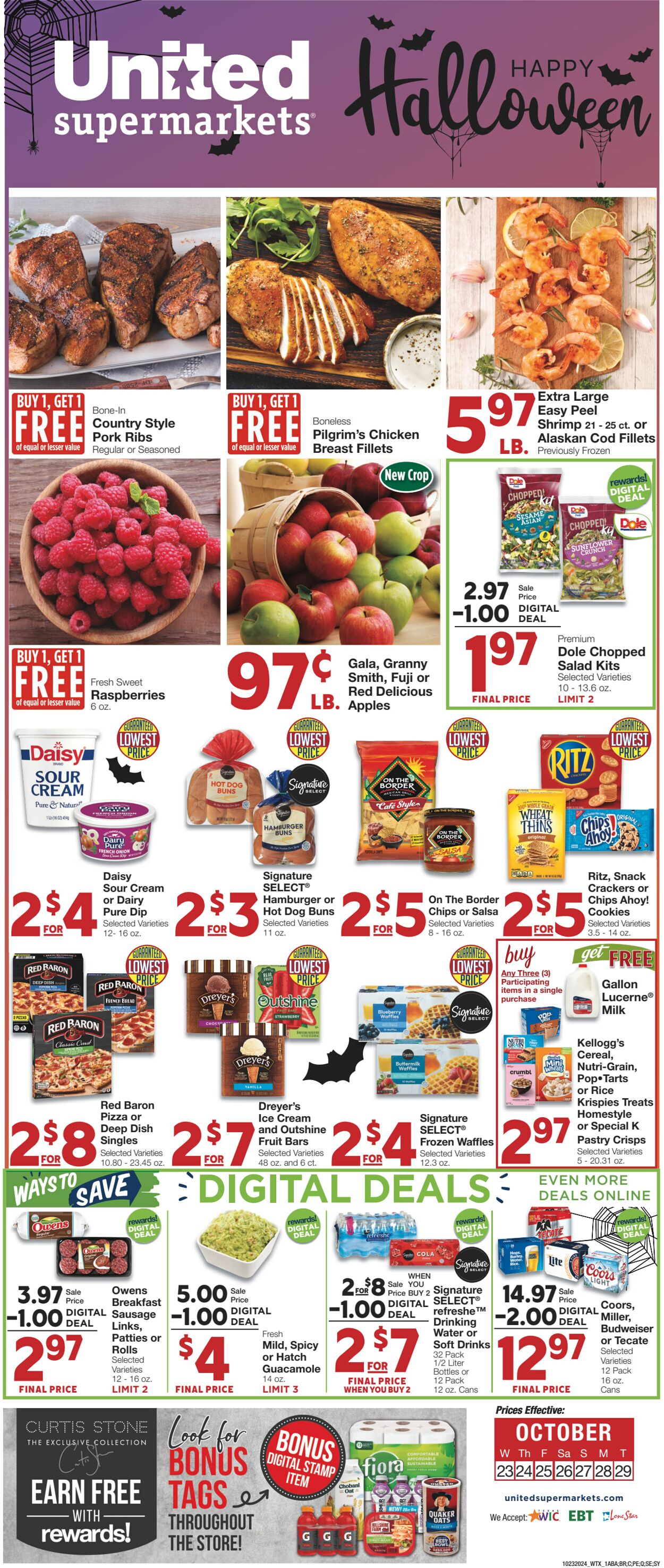 Weekly ad United Supermarkets 10/22/2024 - 10/29/2024