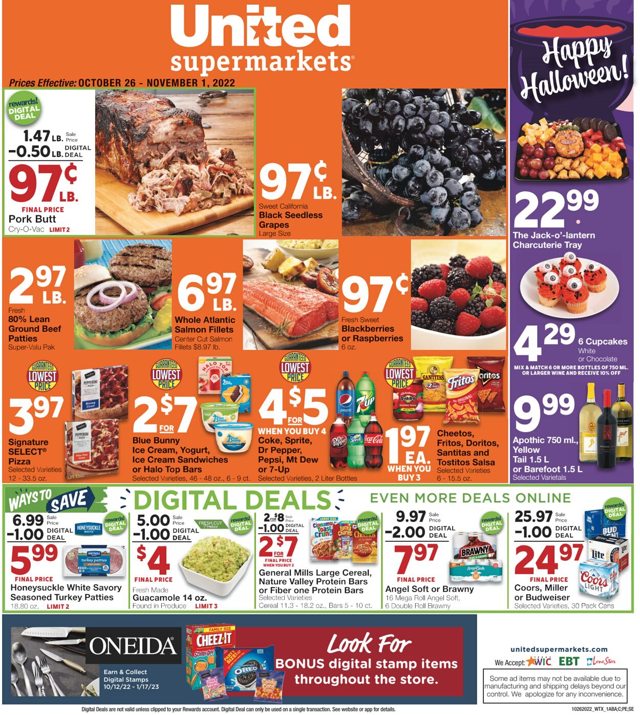 Weekly ad United Supermarkets 10/26/2022 - 11/01/2022