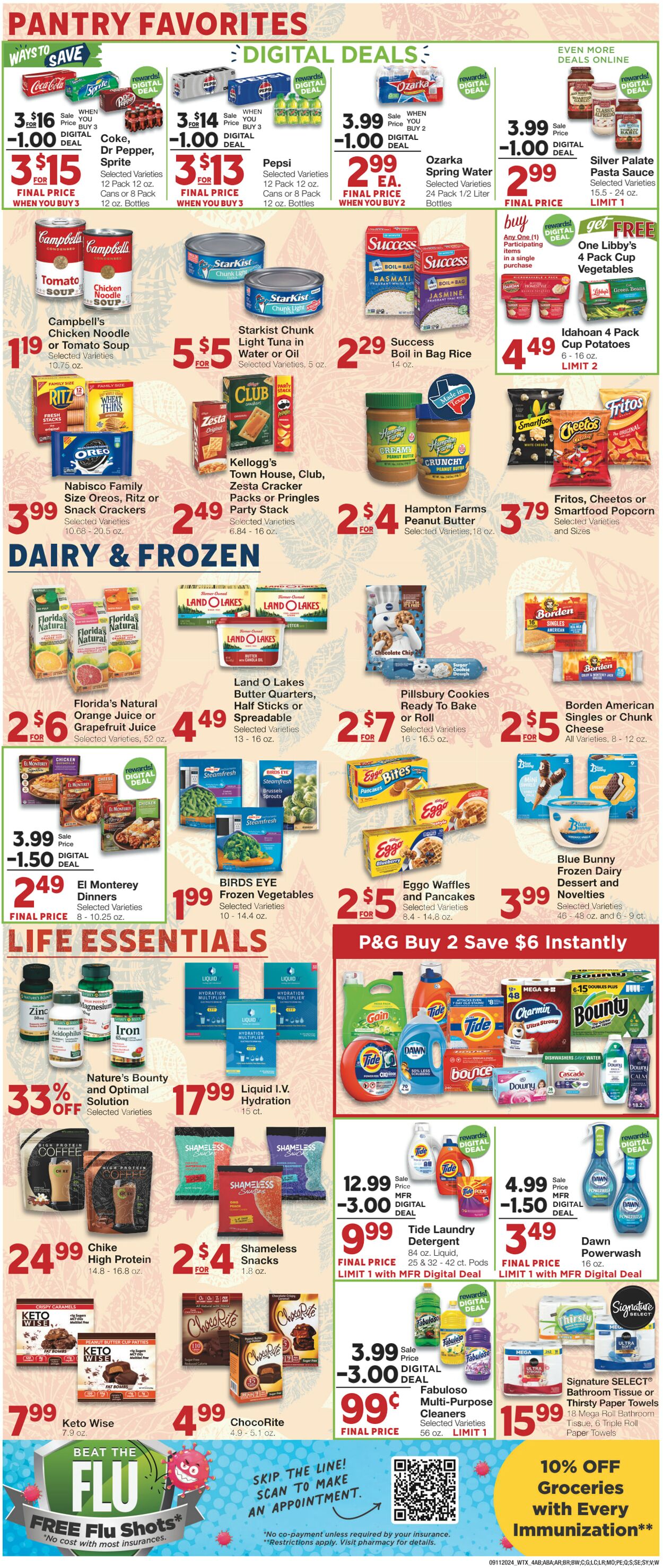 Weekly ad United Supermarkets 09/10/2024 - 09/17/2024