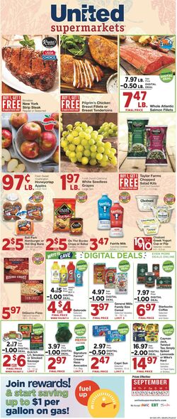 Weekly ad United Supermarkets 09/10/2024 - 09/17/2024