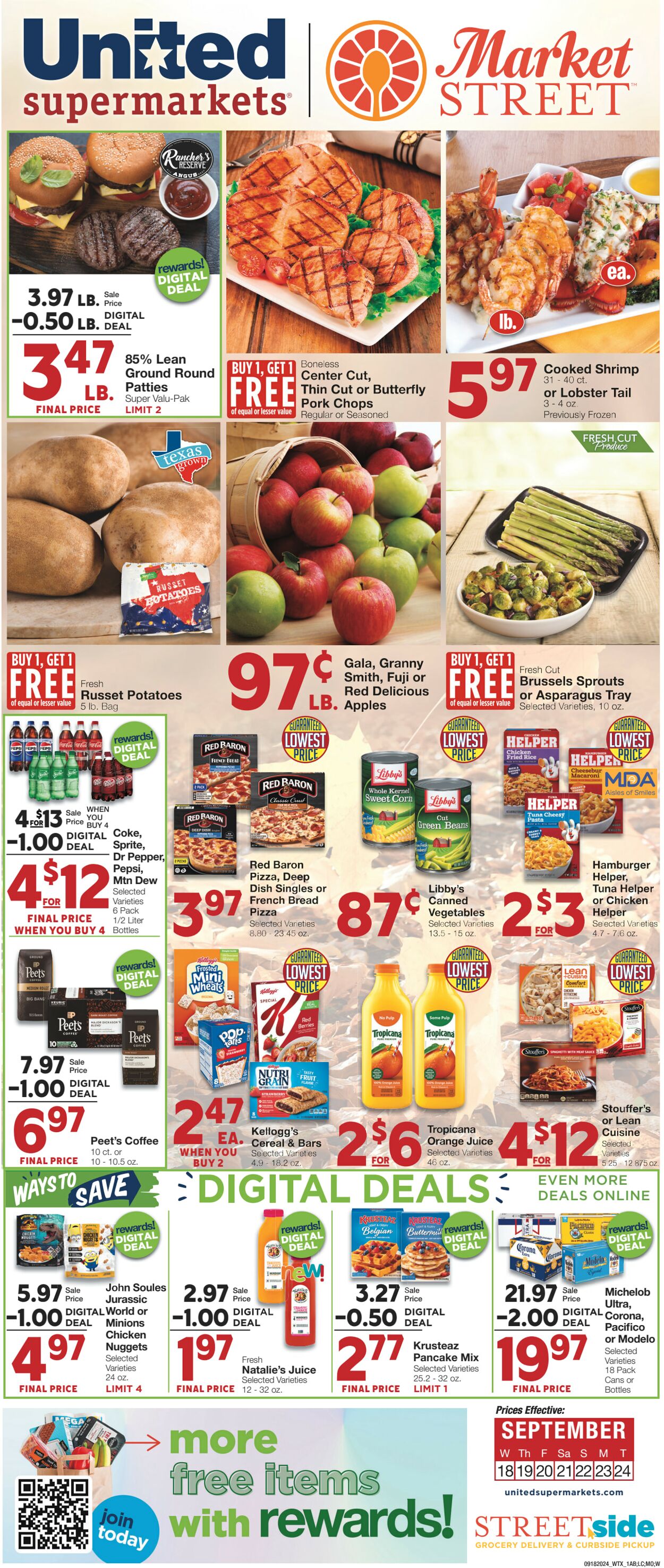 Weekly ad United Supermarkets 09/18/2024 - 09/24/2024