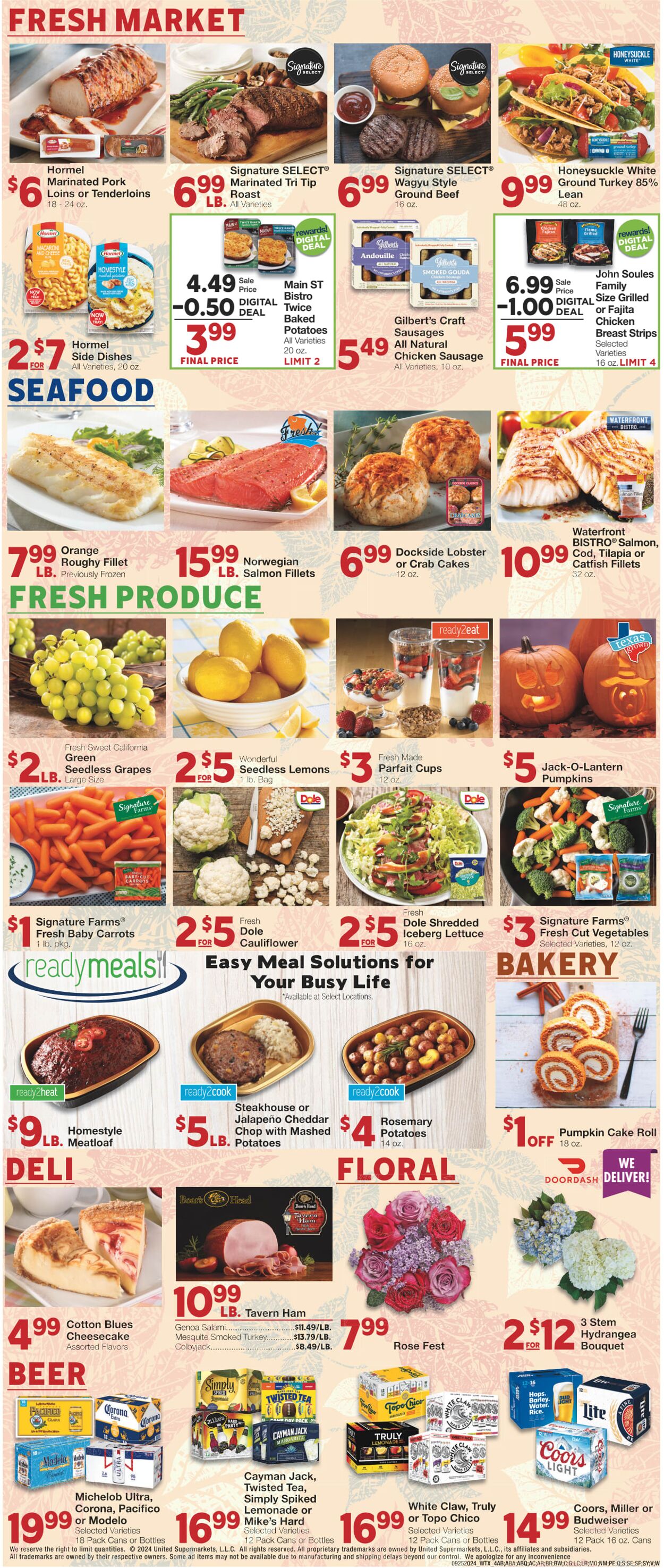 Weekly ad United Supermarkets 09/24/2024 - 10/01/2024