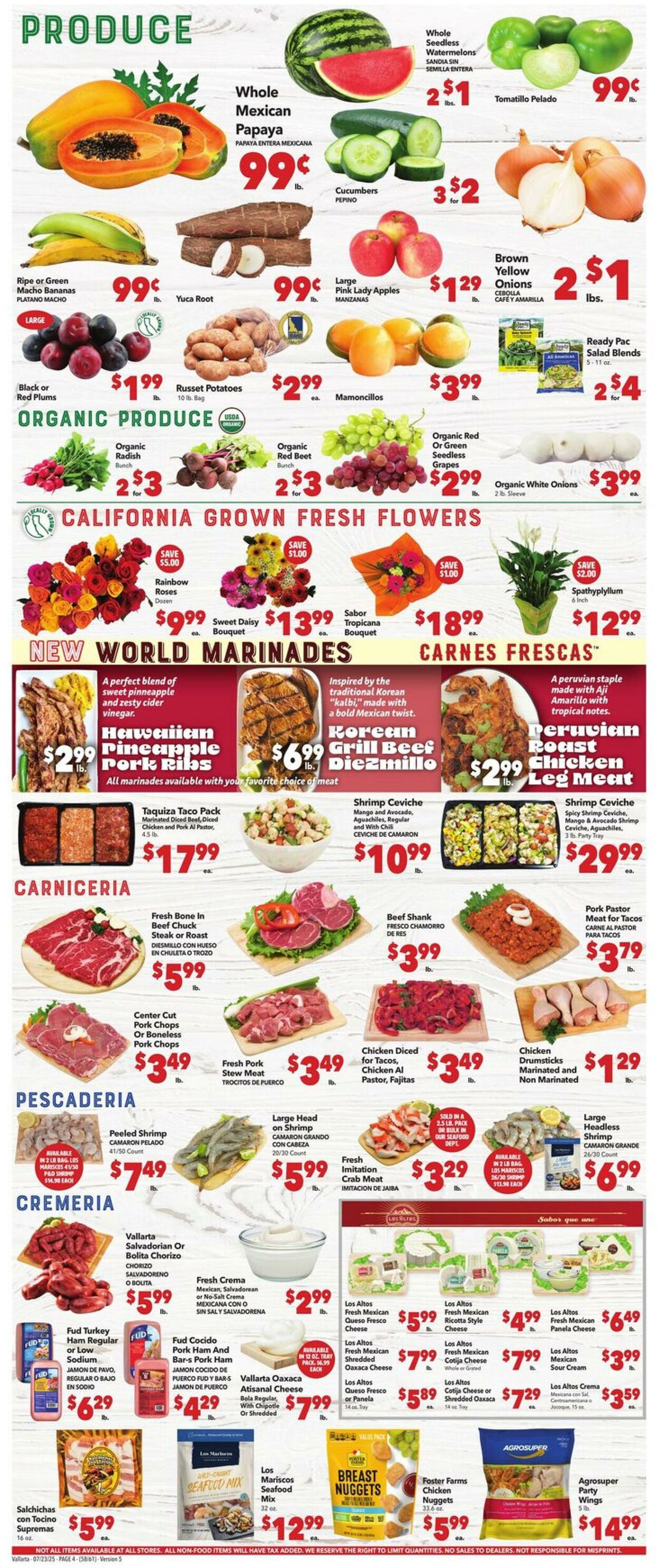 Weekly ad Vallarta 07/23/2025 - 07/29/2025
