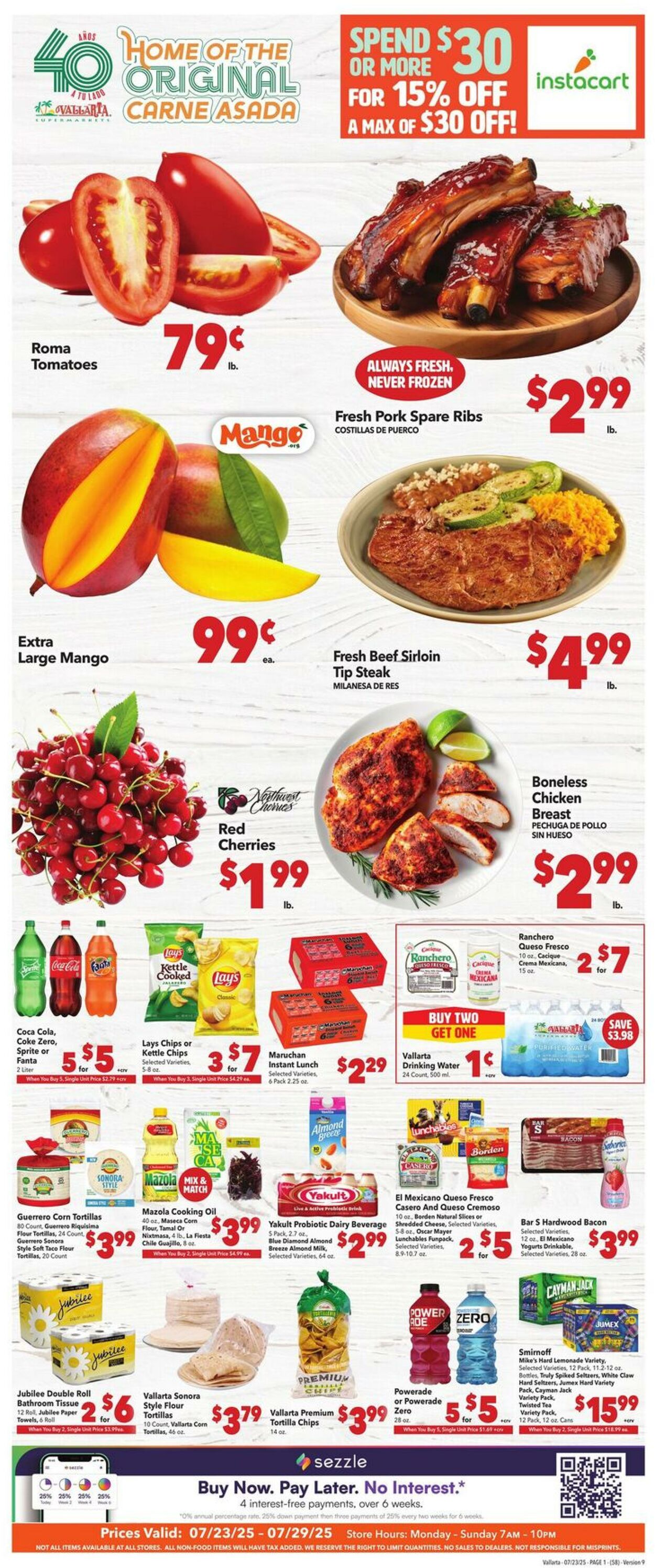 Weekly ad Vallarta 07/23/2025 - 07/29/2025