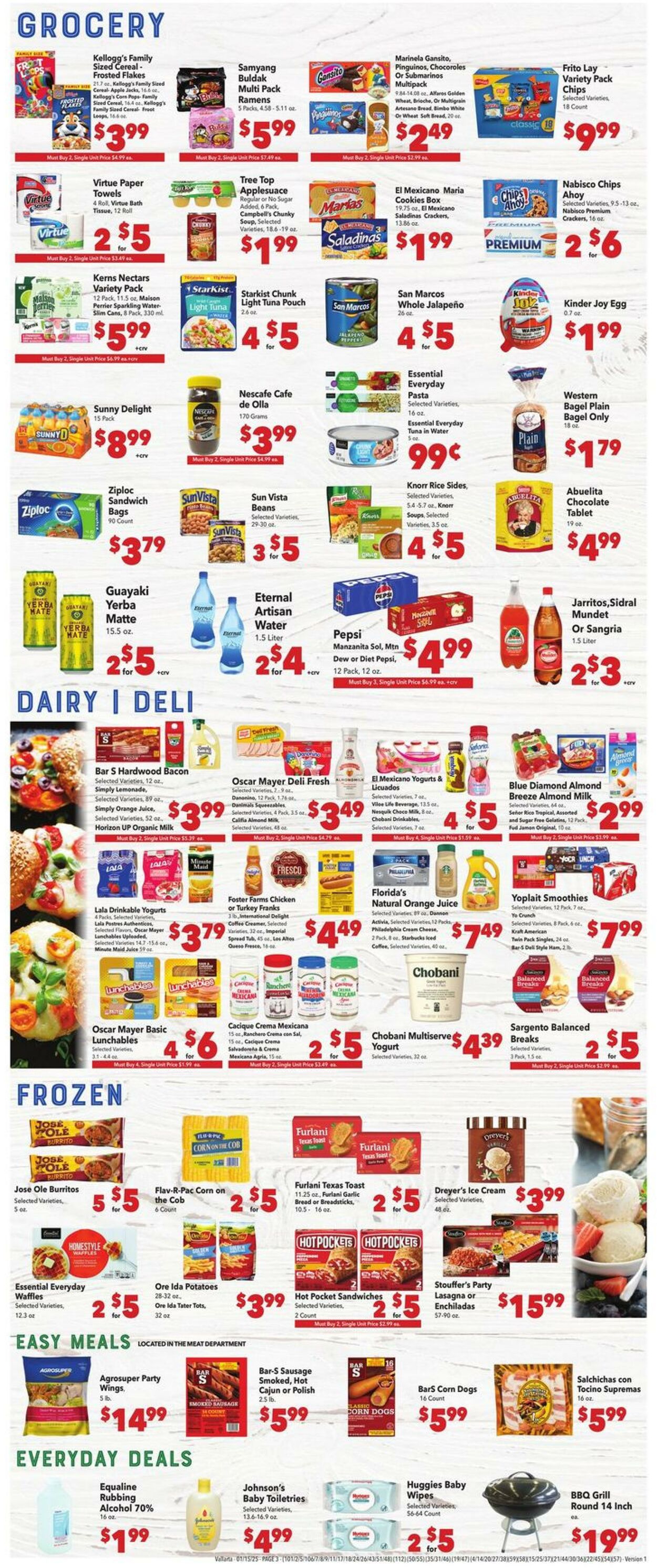 Weekly ad Vallarta 01/15/2025 - 01/21/2025