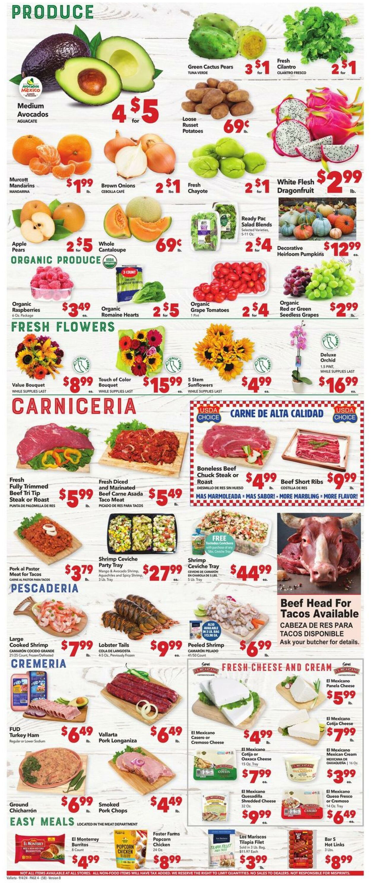 Weekly ad Vallarta 09/04/2024 - 09/10/2024