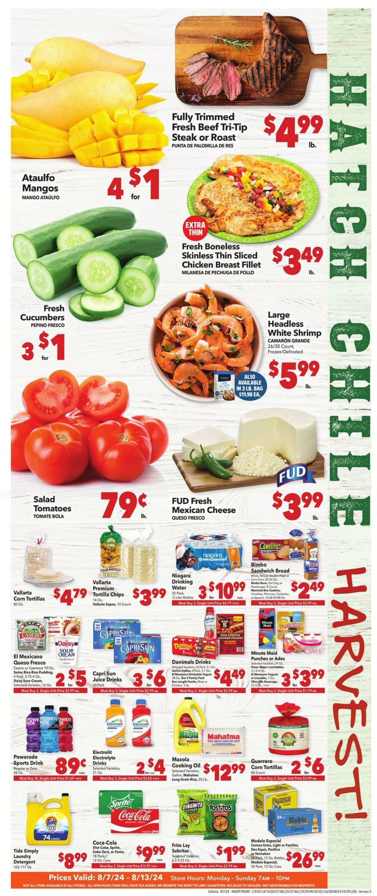 Weekly ad Vallarta 08/07/2024 - 08/13/2024