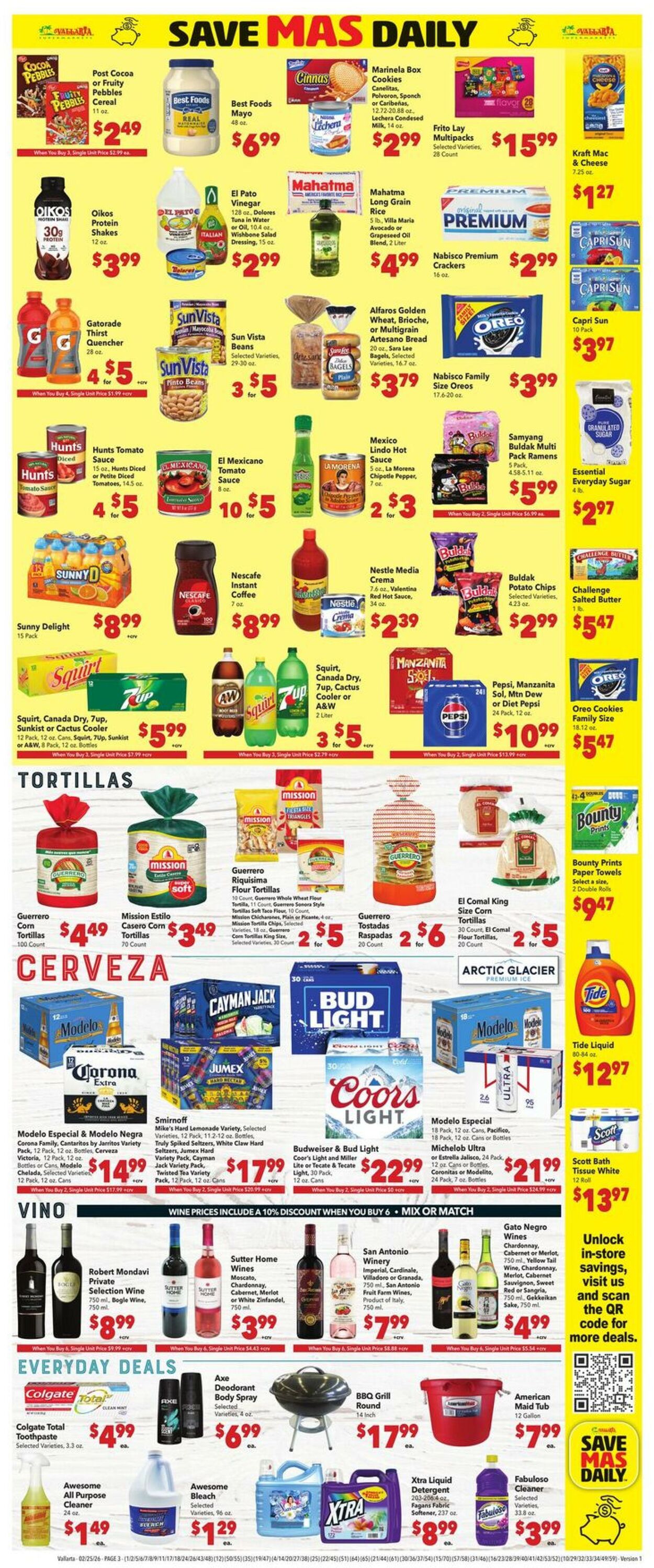 Weekly ad Vallarta 02/25/2026 - 03/03/2026